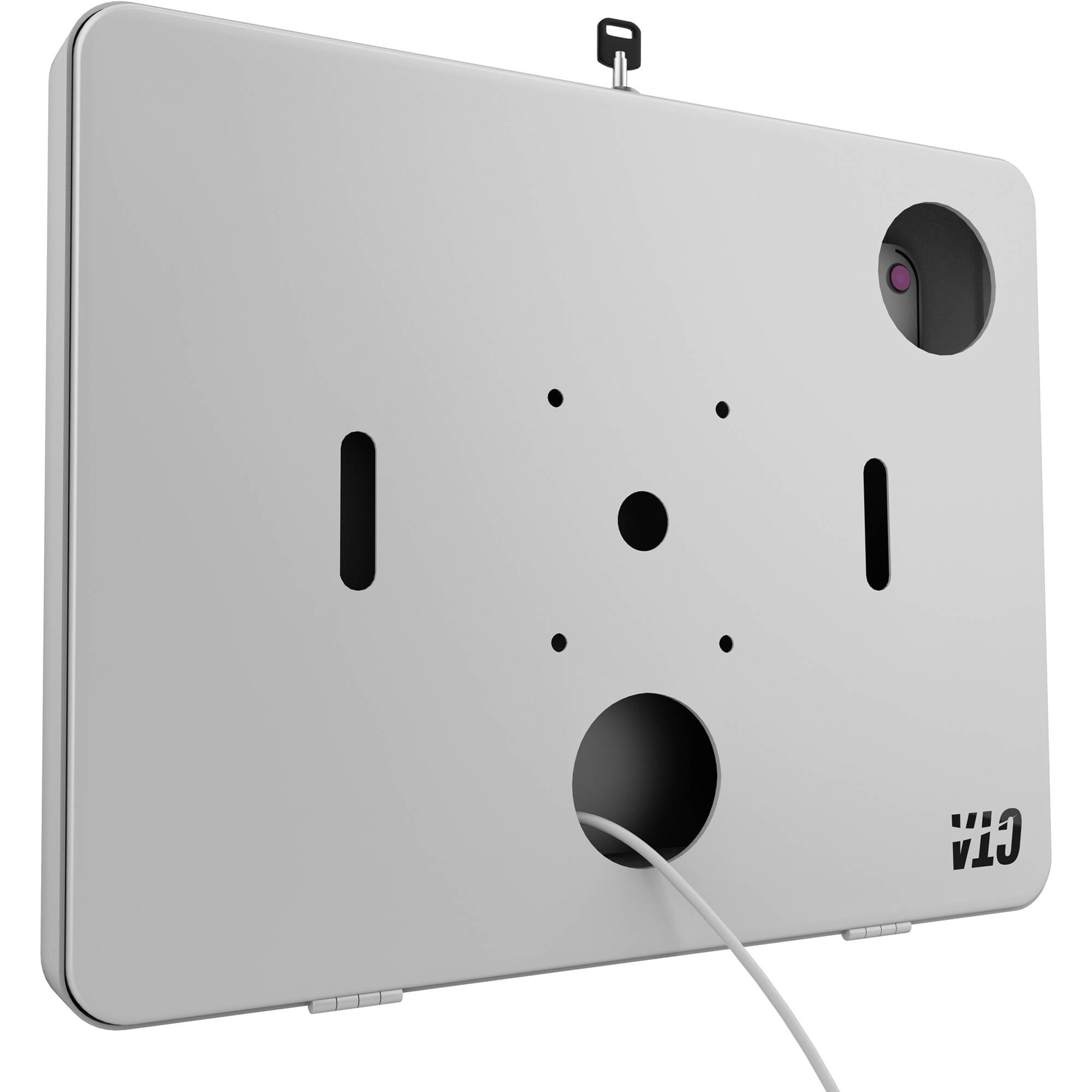 Secure Tablet Wall Mount Holder for iPad, Samsung Galaxy & More - White | Perfect for Home, Office & Classroom Use