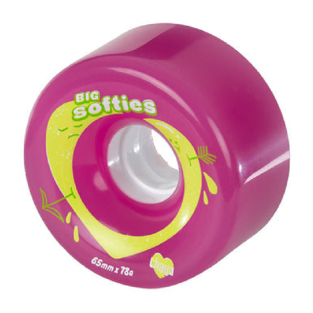 Chaya Big Softie 65mm Skateboard Wheels - 4 Pack Set for Smooth Cruising & Street Skating