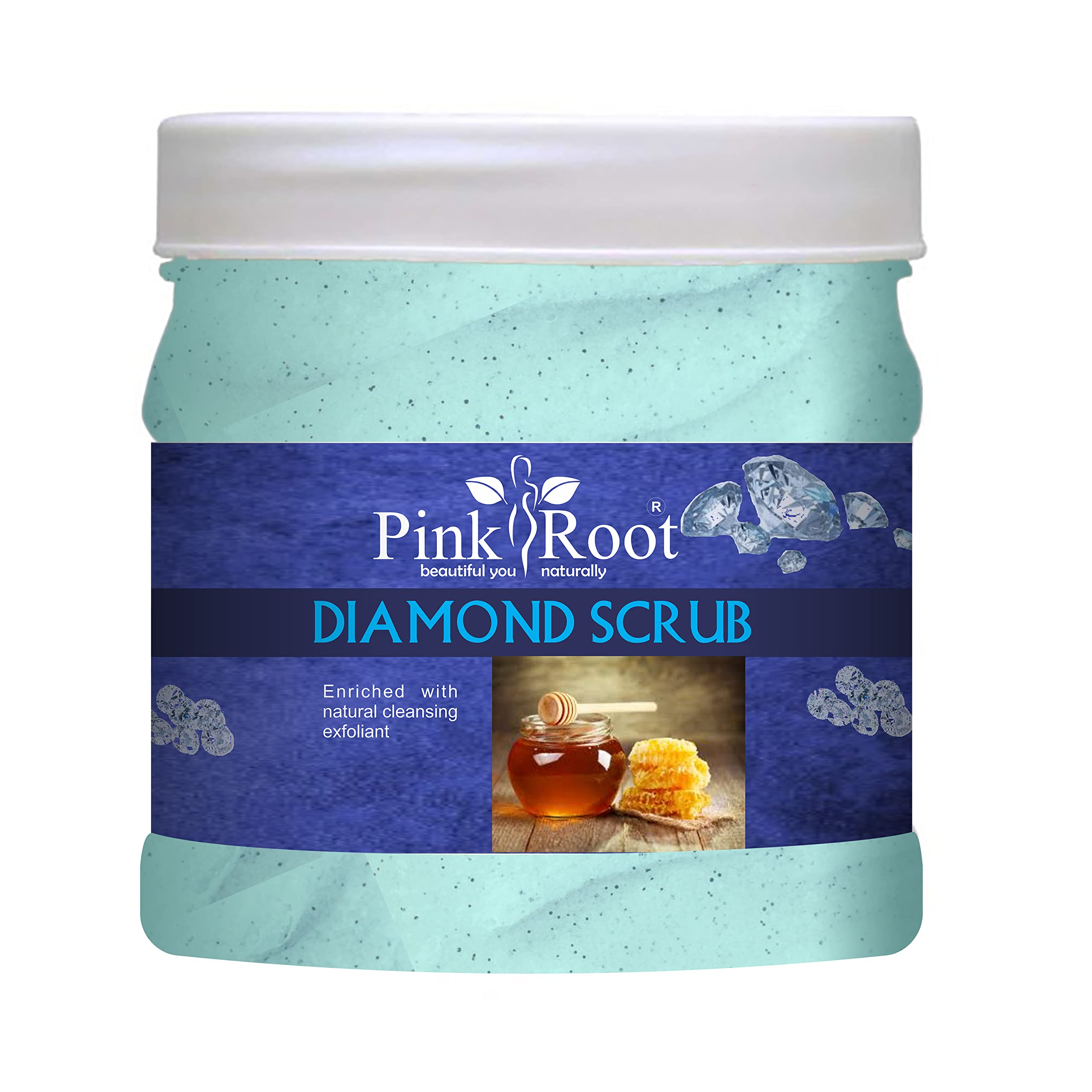 Pink Root Aloe Vera Cold Cream & Diamond Scrub Set - 500ml Each | Hydrating Face Moisturizer & Exfoliating Scrub for Dry Skin | Perfect for Spa Day & Skincare Routine