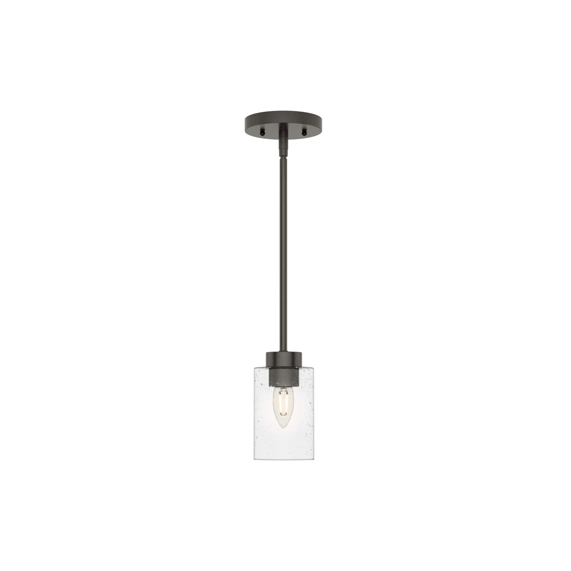 Hunter Fan Company 19013 Hartland Pendant Light in Noble Bronze - Vintage Industrial Ceiling Fixture for Kitchen, Dining Room & Bedroom Lighting