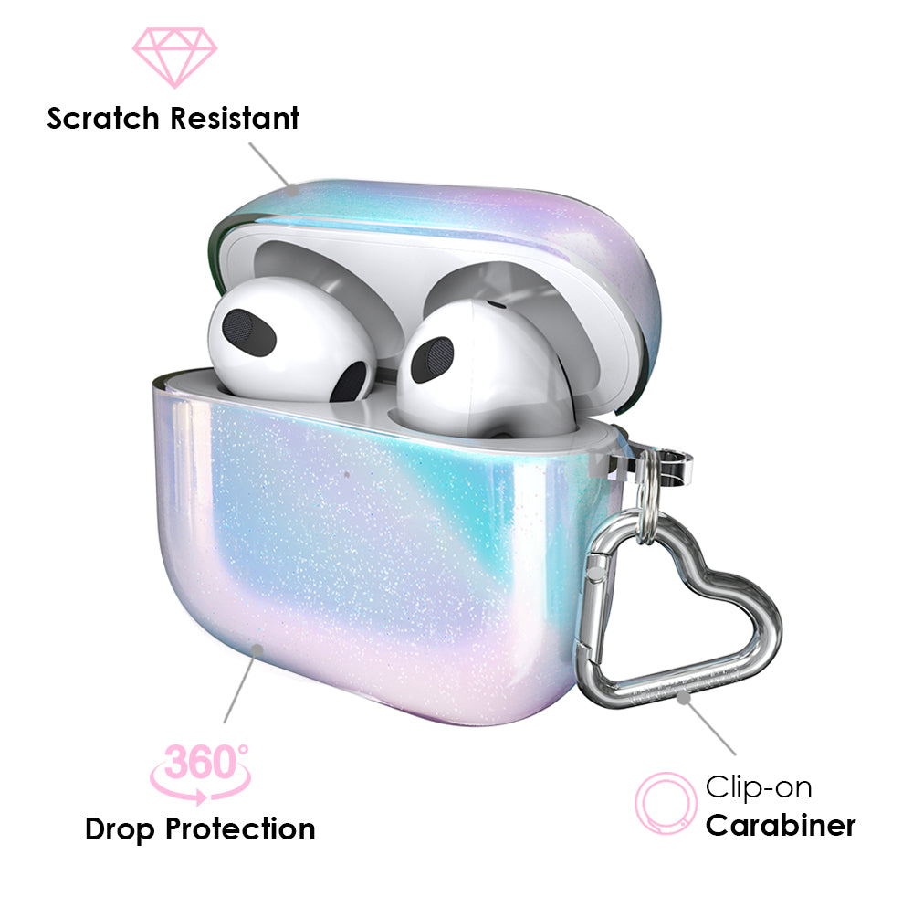 Sparkling Glitter Nebula AirPod Case - Protective Cover for Apple AirPods 1/2/3 & Pro - Trendy & Durable Design for Everyday Use & Gifts