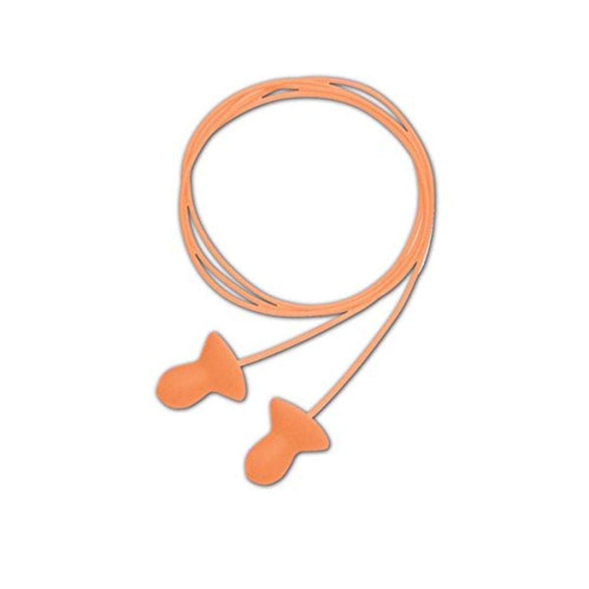 Honeywell QD30 Howard Leight Reusable Corded Earplugs - 100 Pairs, One Size Fits Most, Orange (Pack of 100) - Noise Reduction for Construction, Shooting, Concerts & Industrial Work