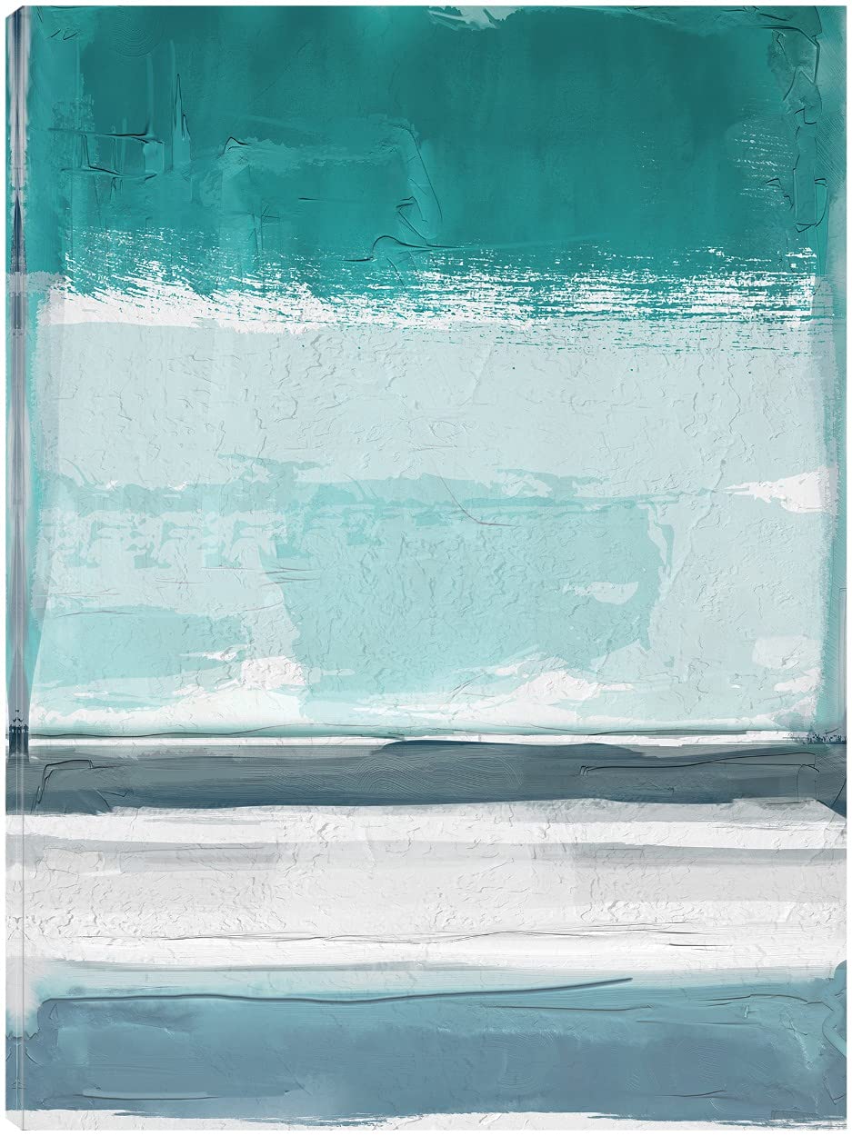Hand-Painted Fine Art Canvas Wall Decor - Modern Abstract Color Play Painting for Living Room, Bedroom & Office - Ready to Hang 32x43 Inch - Perfect for Home, Kitchen, Bathroom & Commercial Spaces