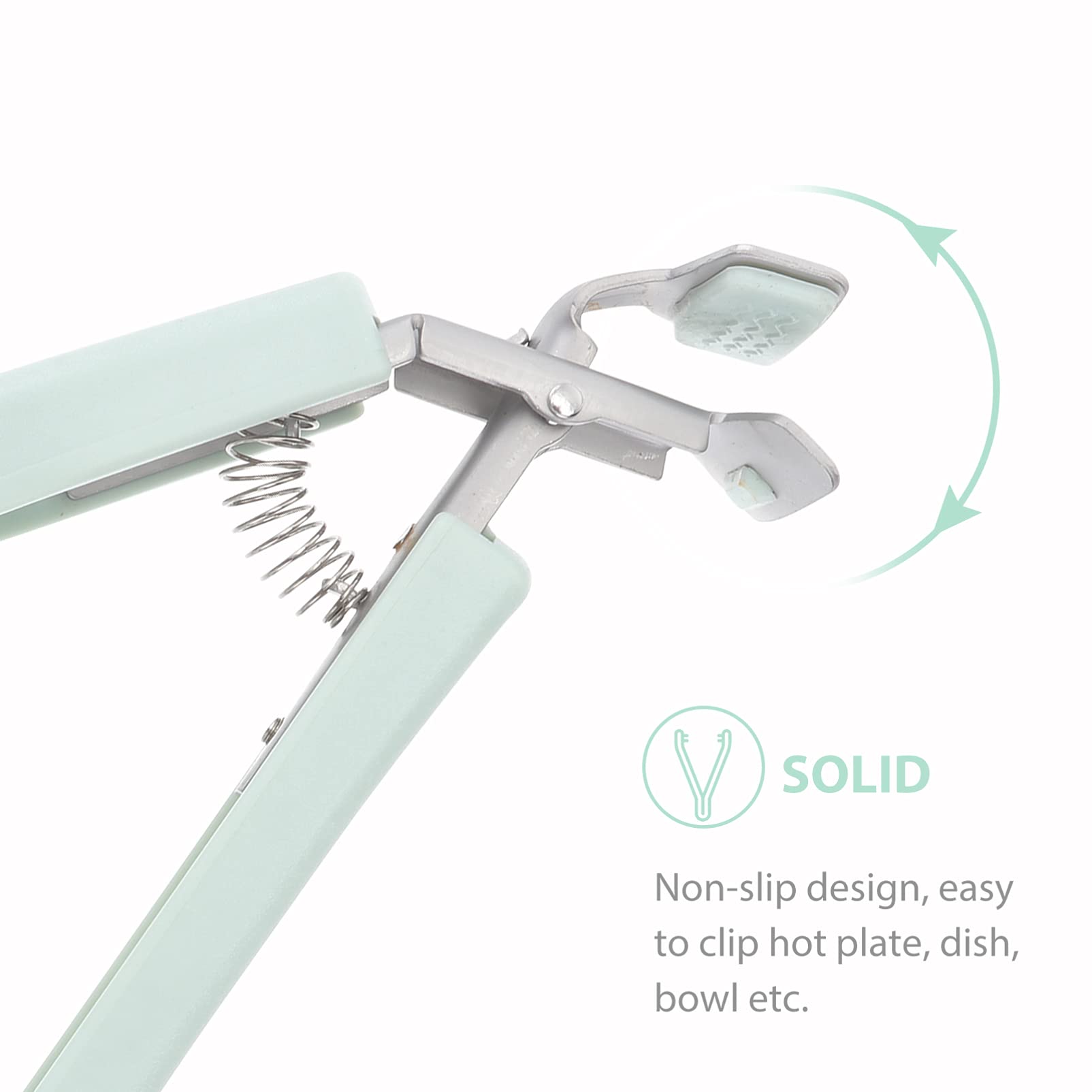 BESPORTBLE 1 Set Kitchen Bowl Tongs Pot Lifter - Hot Dish Gripper Retriever Clips for Cooking, Serving & Grilling - Heat-Resistant Silicone Clamps for Bowls, Pans & Plates - Perfect for BBQ, Baking & Buffet Serving