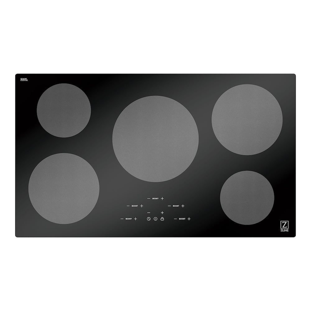 ZLINE 36 Inch 5-Burner Induction Cooktop - RCIND 36 | Built-In Electric Stove for Modern Kitchens, Fast Heating & Energy Efficient | Perfect for Home Chefs, Restaurants & Commercial Use