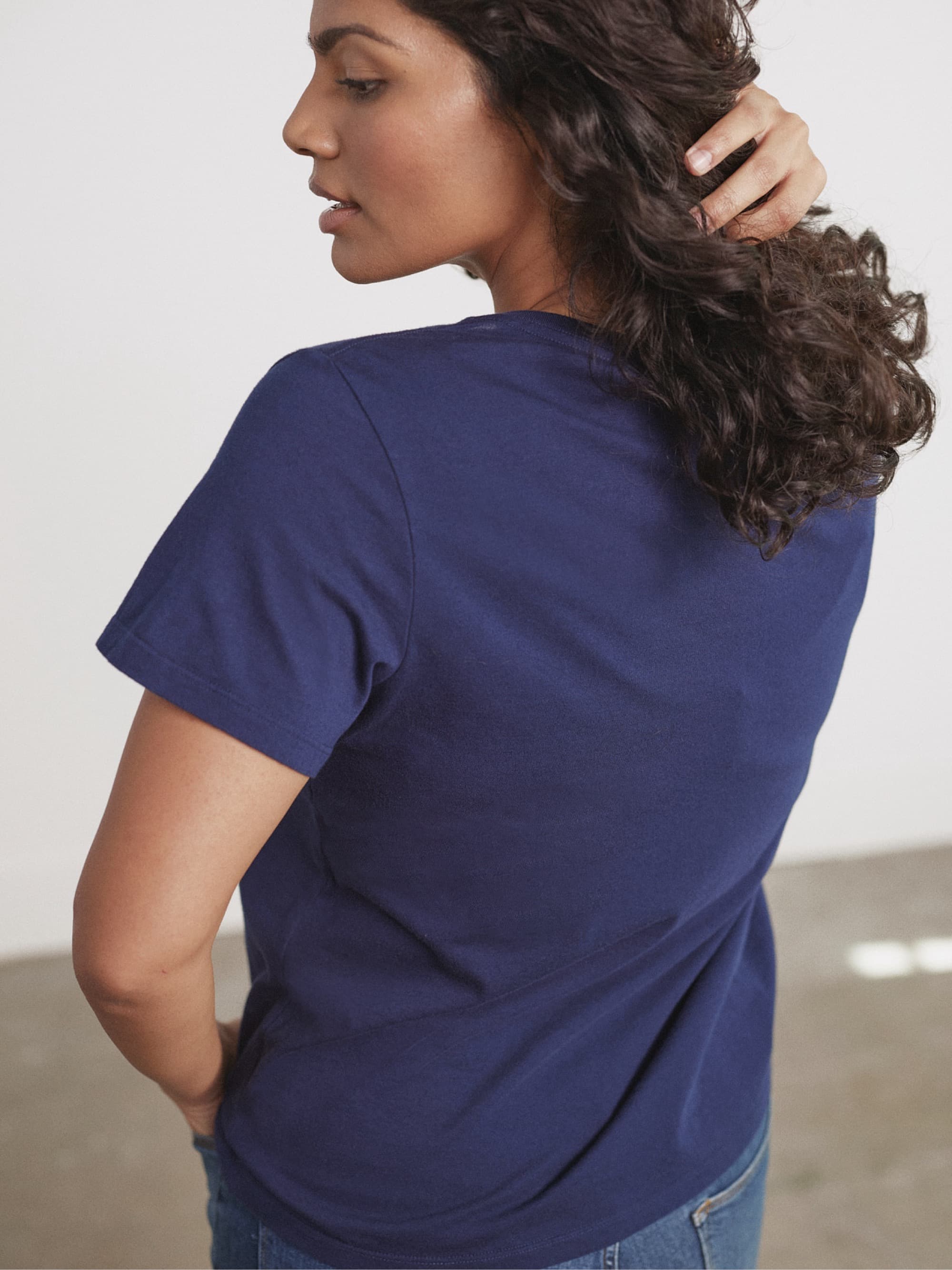 Organic Cotton V-Neck T-Shirt for Women - Soft, Breathable & Eco-Friendly - Perfect for Casual Wear, Yoga & Everyday Comfort