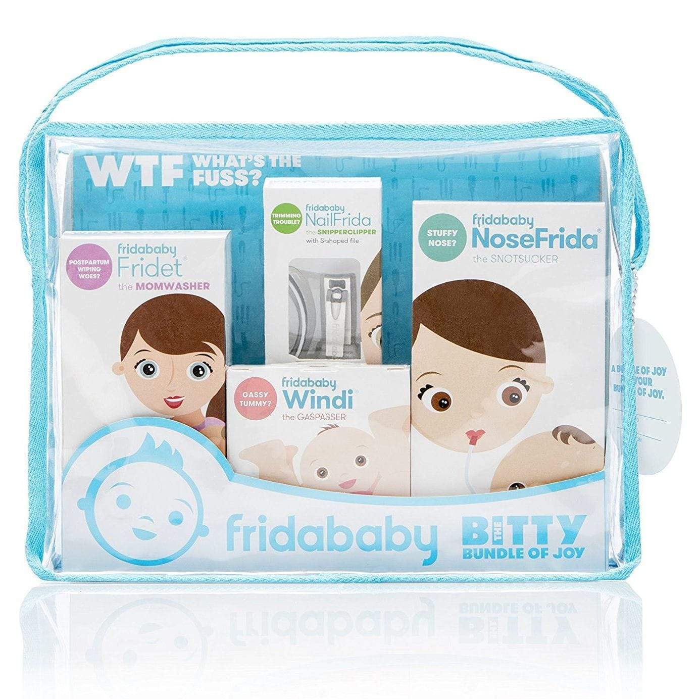 Fridababy Bitty Bundle of Joy - Newborn Baby Essentials Gift Set for Shower & Registry | Perfect for Diaper Bags, Nursery & On-the-Go Parenting