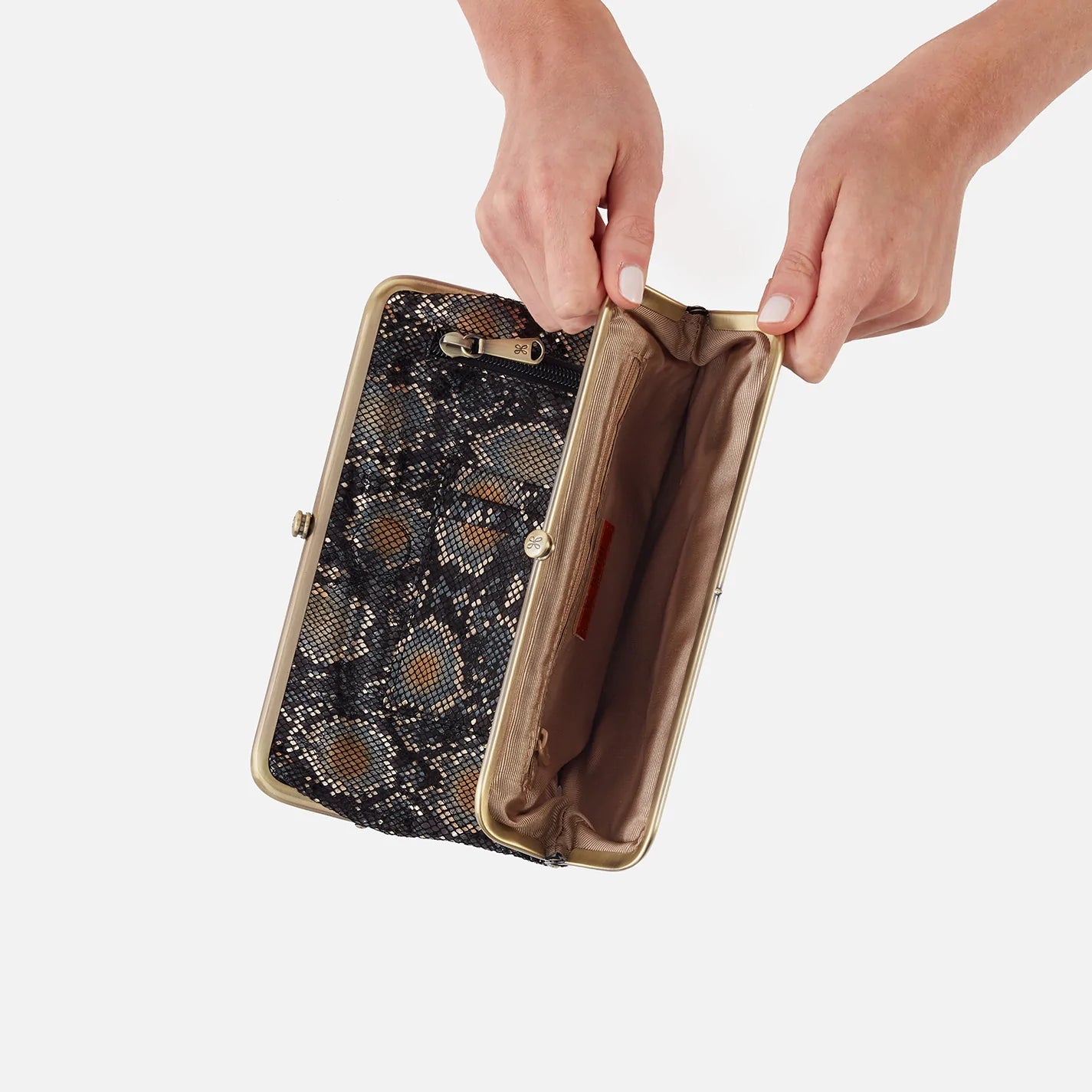 LAUREN Women's Leather Clutch Wallet - Stylish & Compact Crossbody Purse for Evening Parties, Weddings & Date Nights