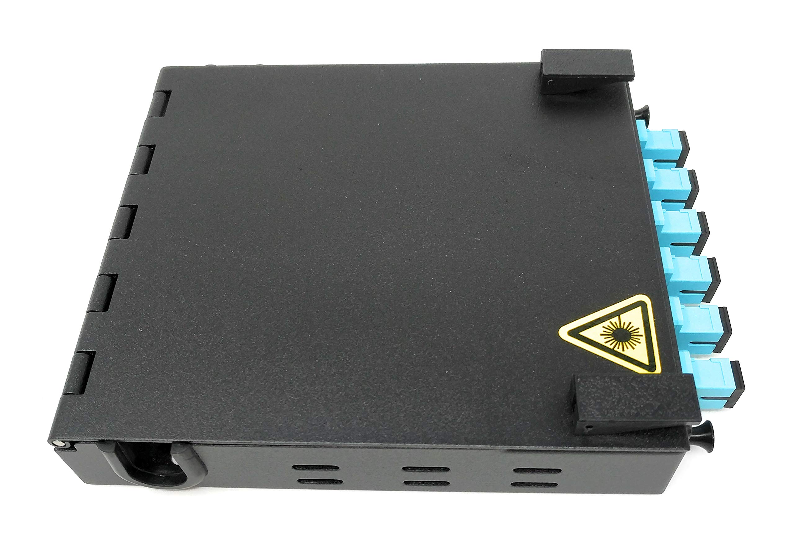 Ultra Spec Cables 6 Port Wall Mount Fiber Enclosure with Splicing Module - Multimode OM3 Simplex SC-UPC Kit (Includes 1M 6-Strand SC-UPC OM3 Pigtail & 6 Port SC-UPC Simplex LGX Panel) - Perfect for Data Centers, Server Rooms & Network Installations