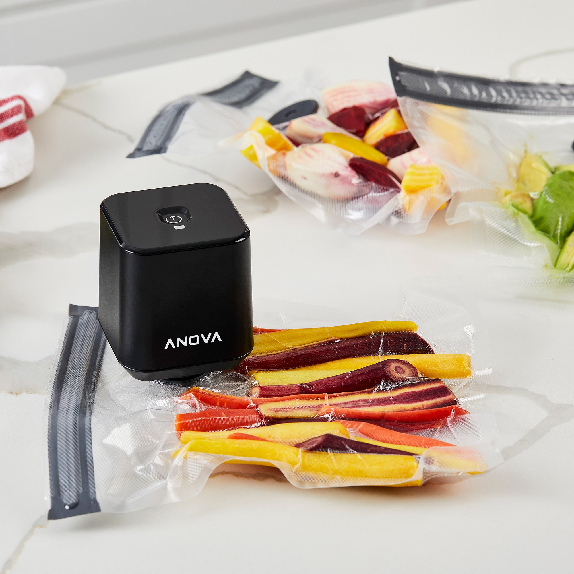 Anova Precision Port™ Resealable Bags for Sous Vide Cooking - Airtight Food Storage Bags for Meal Prep, Freezing & Vacuum Sealing | Perfect for Kitchen, Camping & Travel