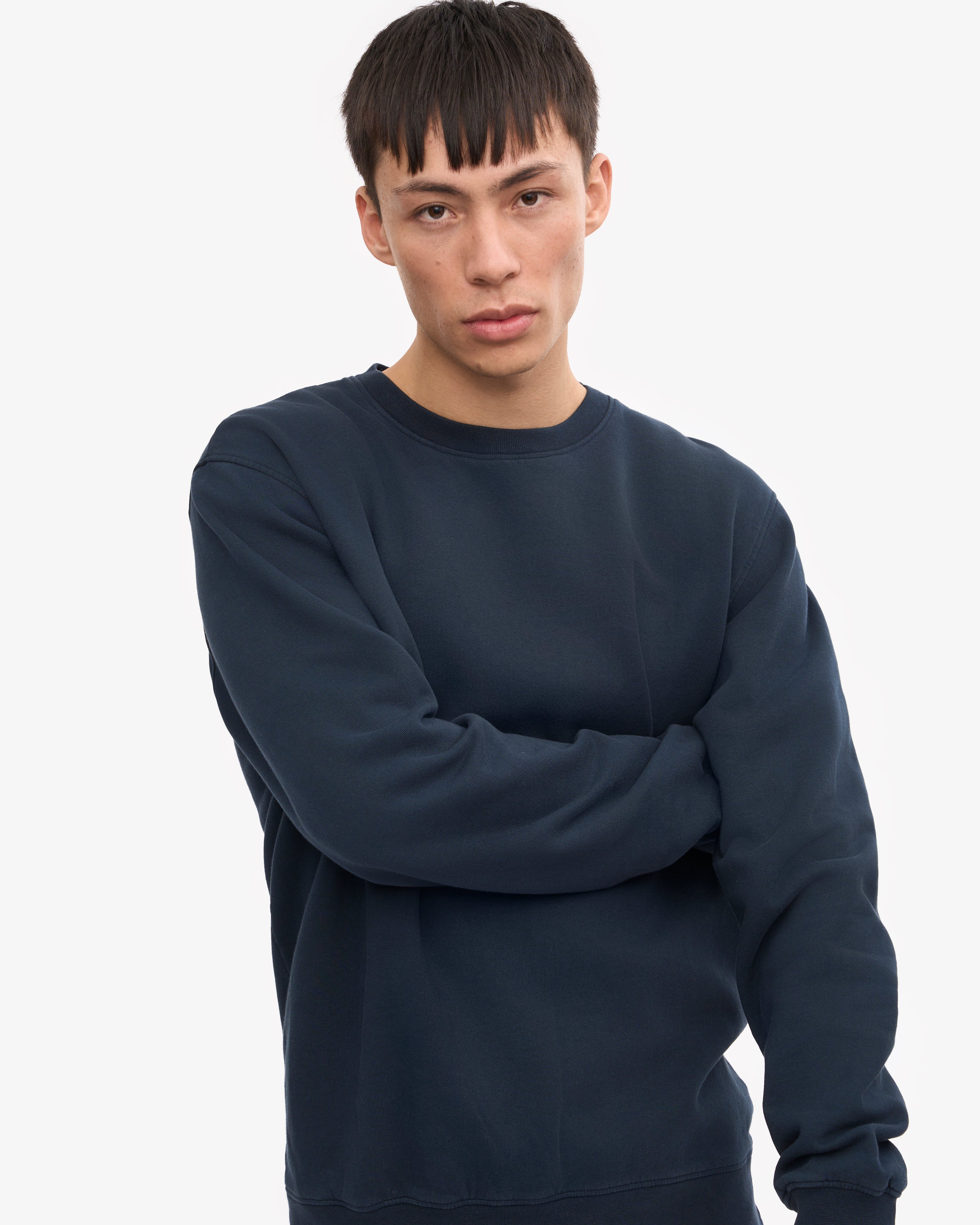 Classic Organic Cotton Crew Neck T-Shirt for Men - Navy Blue | Soft, Breathable & Comfortable | Perfect for Casual Wear, Gym & Everyday Outfits