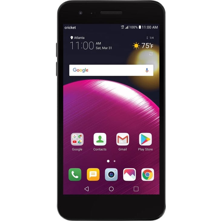 LG Fortune 2 LMX210CM 16GB Smartphone - Titan Black (Cricket Wireless) | Affordable Prepaid Android Phone for Everyday Use & Mobile Gaming