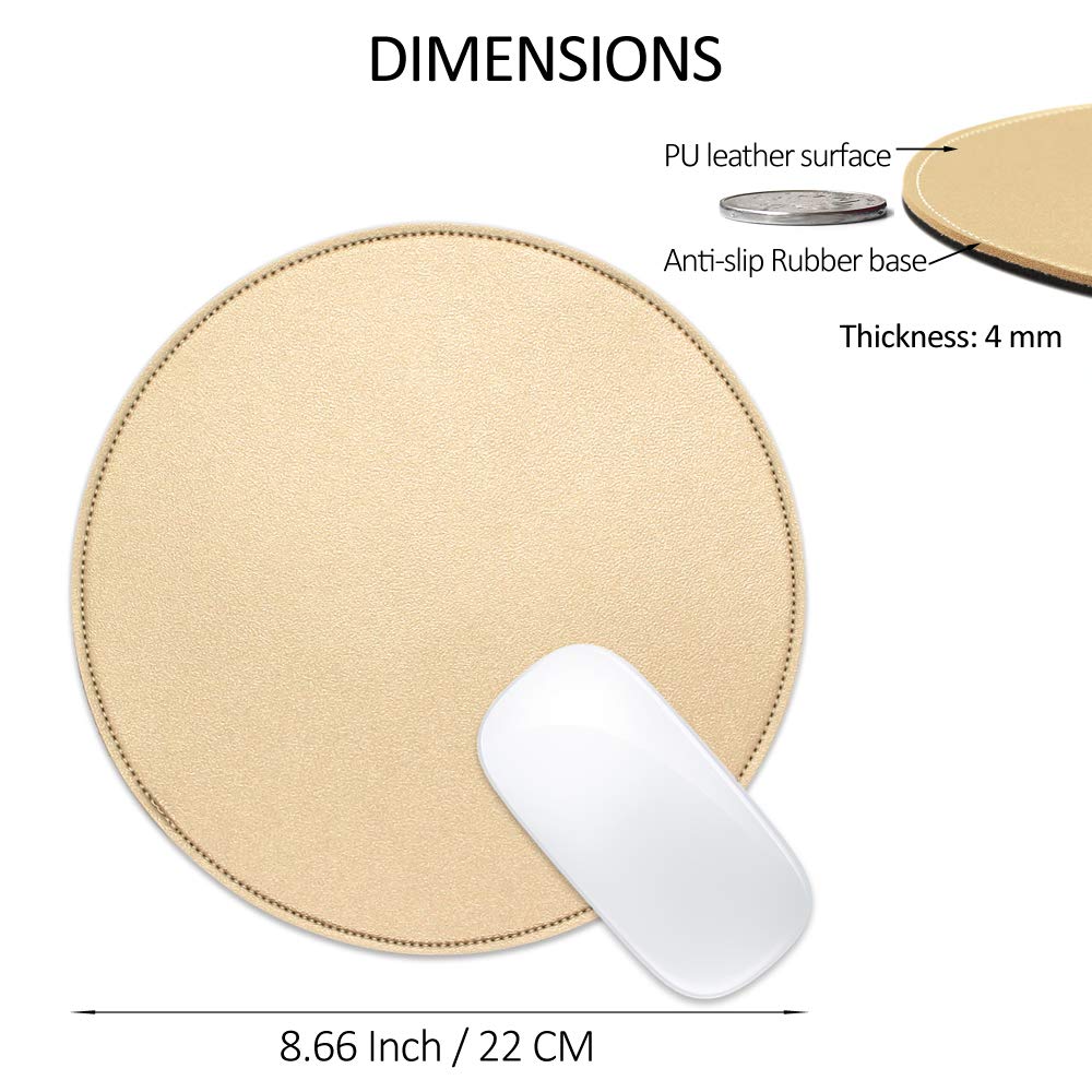 Premium Round Mouse Pad for Computer & Laptop - 8.66