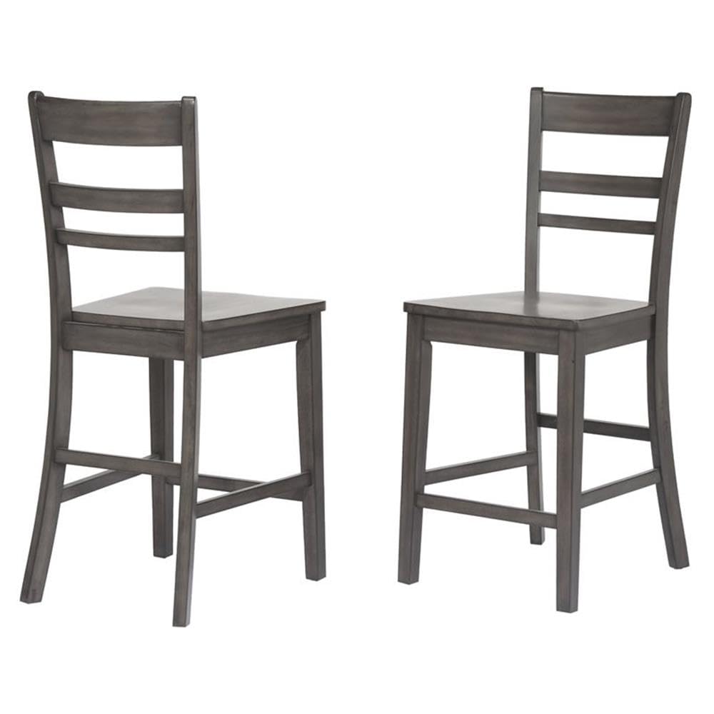 Shades of Gray Weathered Kitchen Island Set by Sunset Trading - Rustic Farmhouse Style for Dining & Entertaining