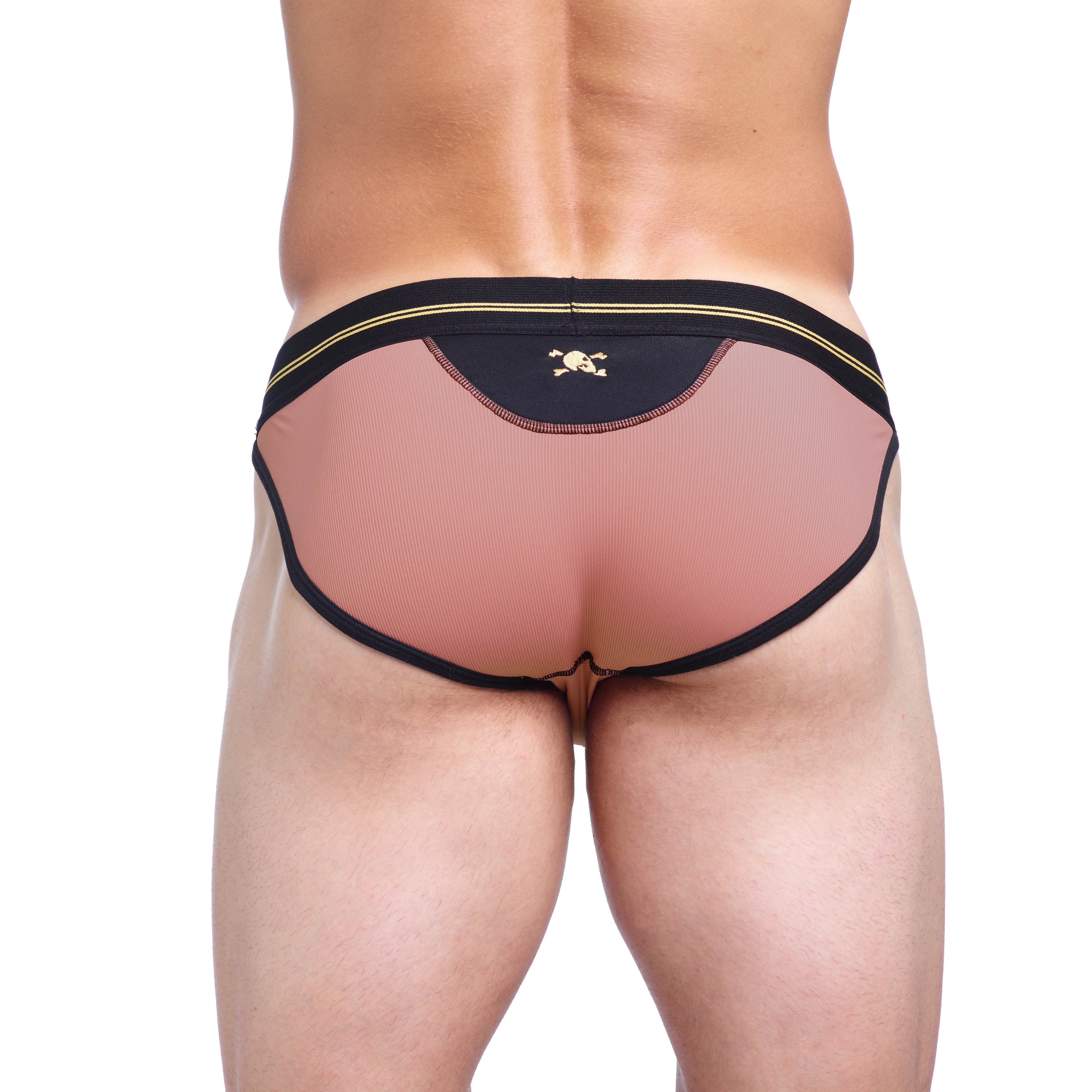High-Performance Ribbed Sport Briefs for Women - Soft Pink Comfort Underwear for Yoga, Running & Active Lifestyle