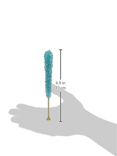 Buffalo Bills Light Blue Cotton Candy Rock Candy Sticks - 36 Count Tub | Sweet Treat for Parties, Gifts & Game Day Snacks