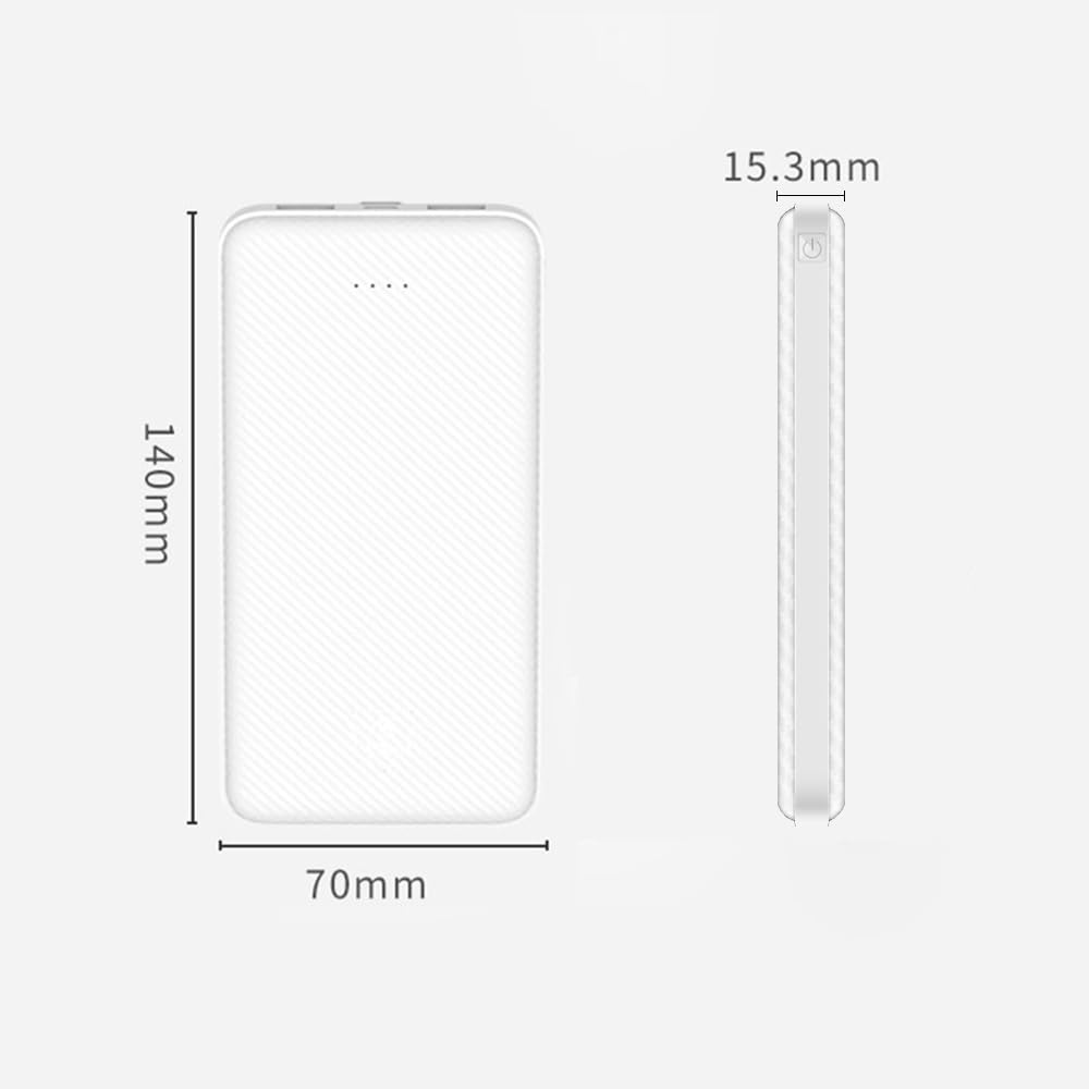 SLuB 12000mAh Portable Charger Power Bank with 3A USB-C Fast Charging | Slim & Lightweight External Battery Pack for iPhone, Samsung, Tablets | Perfect for Travel, Camping, and Emergency Power Backup
