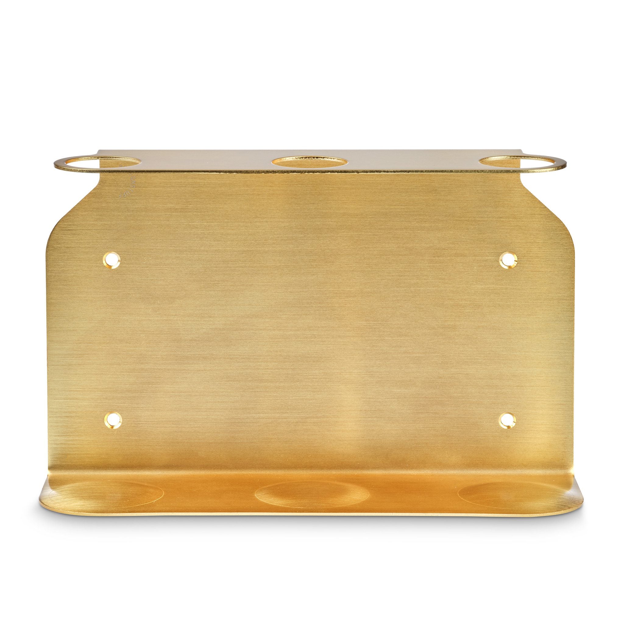 PRE ORDER DESIGNSTUFF Triple Soap Dispenser Holder in Brushed Brass - Perfect for Bathroom, Kitchen, and Spa Organization