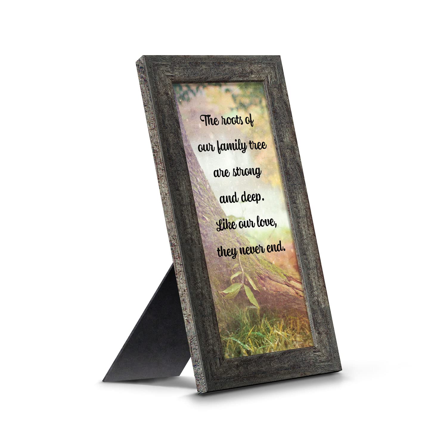 Family Photo Frame - Wooden Picture Frame for Wall Display, Our Roots Customizable Frame 7401BW - Perfect for Living Room, Bedroom & Home Decor