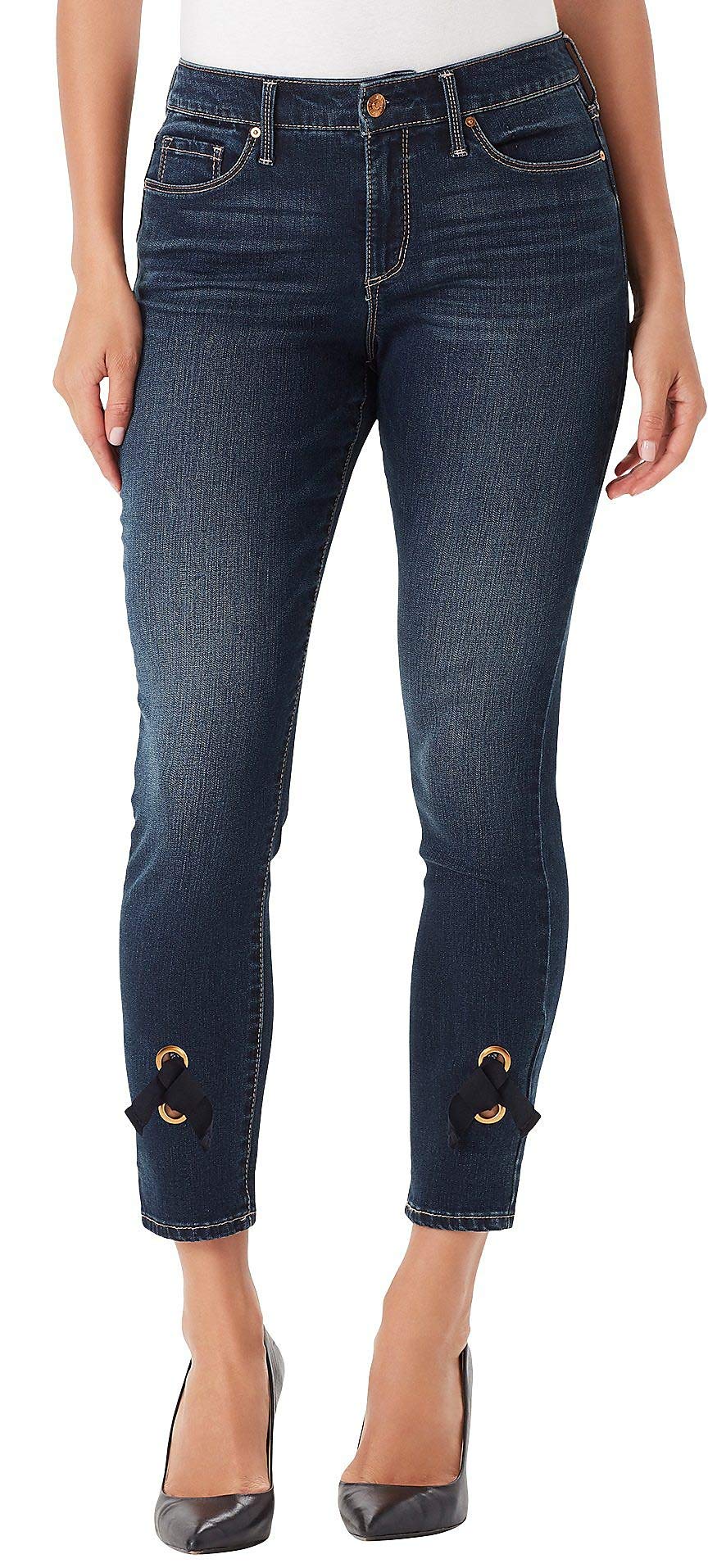 Vintage American Blues Women's Wonderland Skinny Ankle Jeans - High Waist Stretch Denim Pants for Casual Wear & Night Out