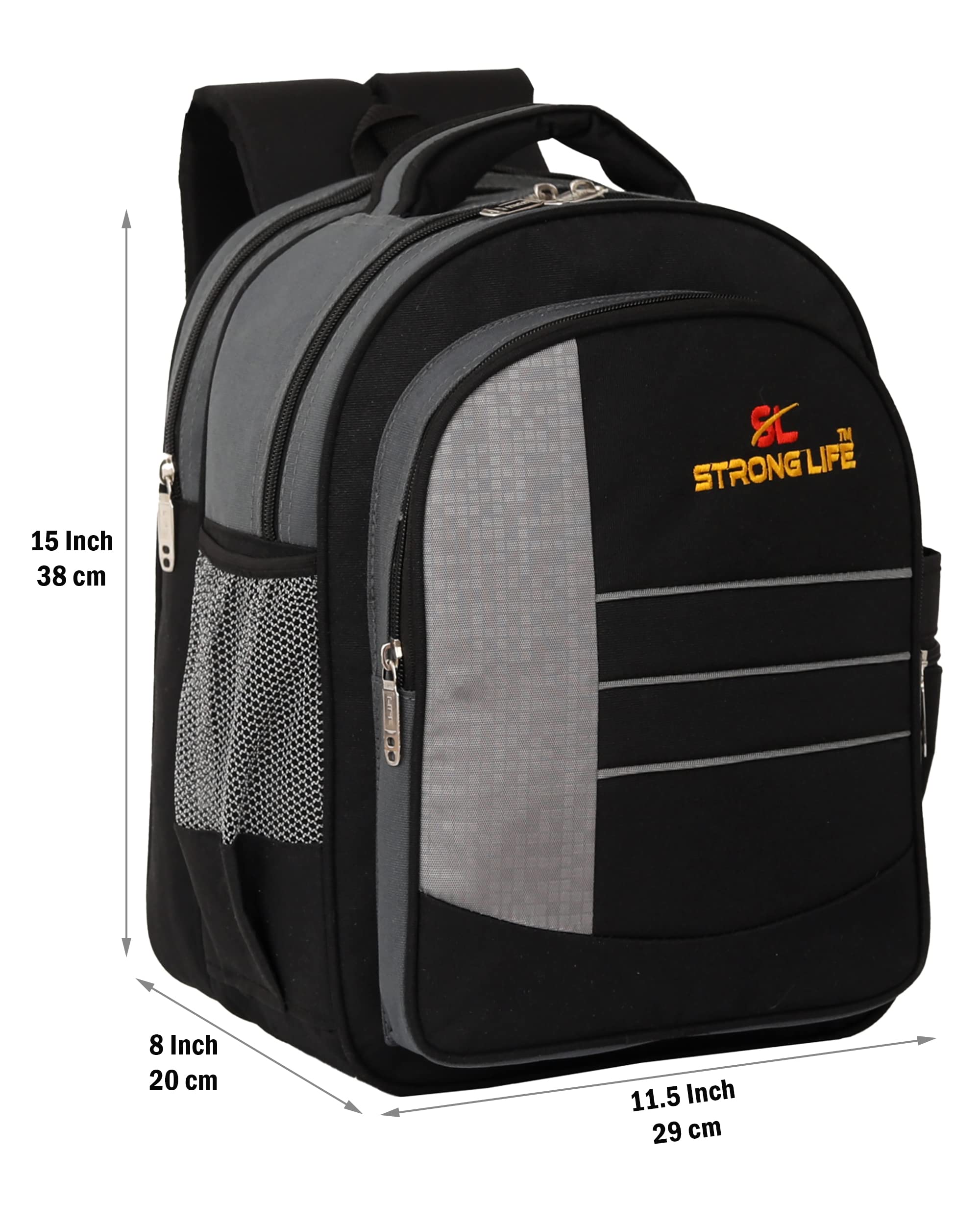 STRONG LIFE 20L 38cm Polyester Kids Backpack for Preschool - Lightweight School Bag for Boys & Girls, Durable Bookbag for Kindergarten, Daycare & Travel