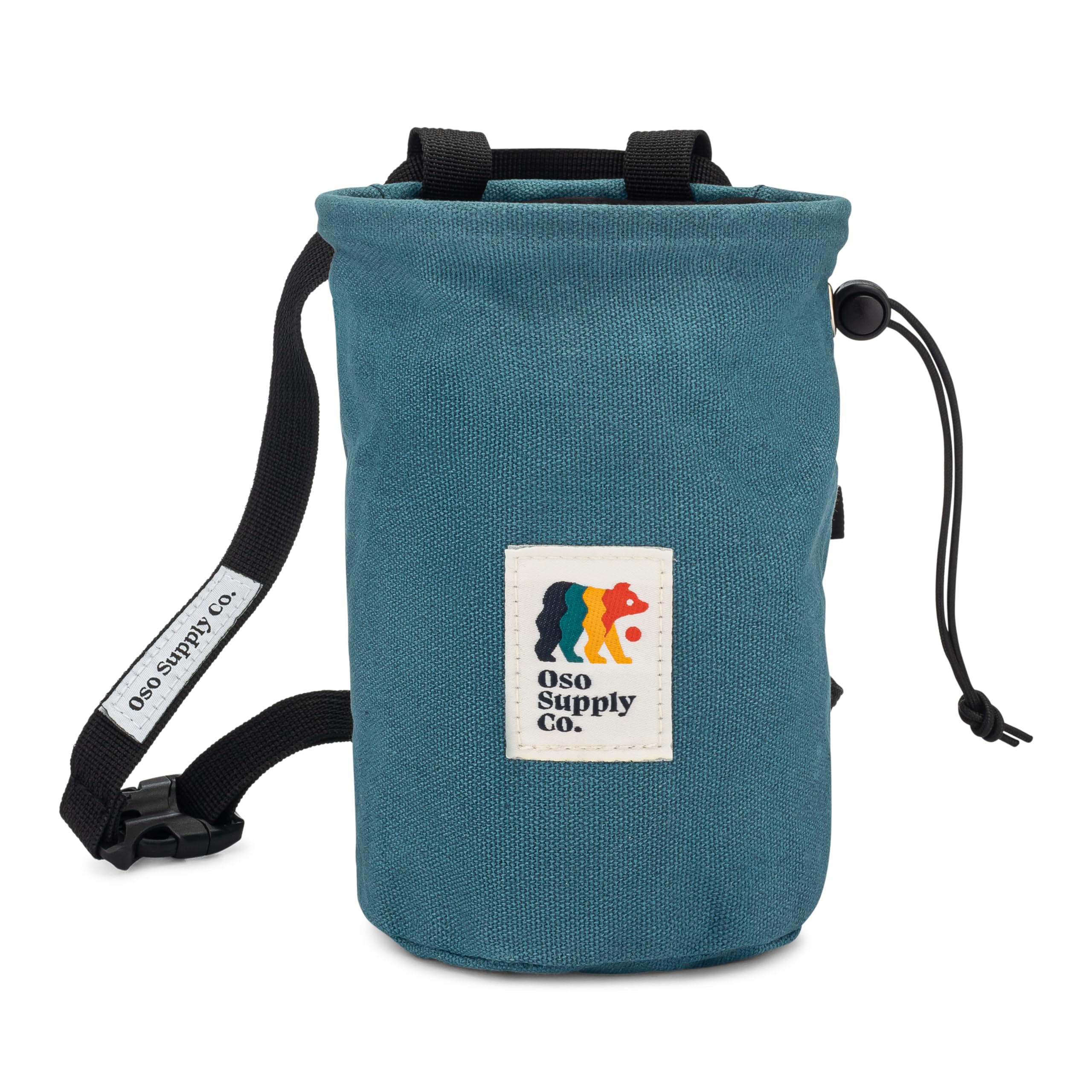 Premium Waxed Canvas Chalk Bag for Rock Climbing & Bouldering - Waterproof Chalk Bucket with Adjustable Belt & Zippered Pocket - Durable Climbing Gear for Indoor Gym & Outdoor Adventures