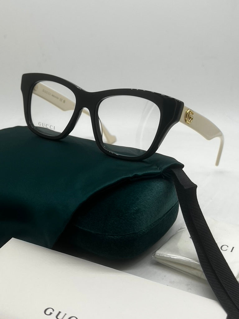Gucci GG0999O Cat Eye Sunglasses - Black & Ivory Tortoiseshell Frames for Women | Luxury Designer Shades for Everyday Wear & Fashion Accessories