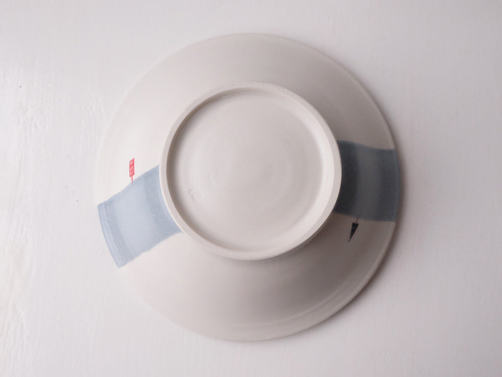 Handmade Ceramic Road Design Bowl by Akiko Ozutsumi - Unique Japanese Tableware for Soups, Salads & Home Decor