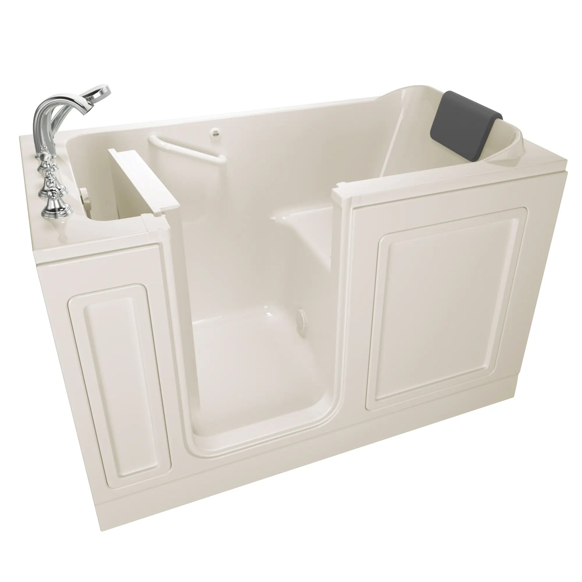 32 x 60 Inch Acrylic Walk-in Bathtub with Soaker System - Left Hand Drain & Faucet - Luxury Accessible Tub for Elderly & Mobility Needs - Perfect for Spa Relaxation & Safe Bathing