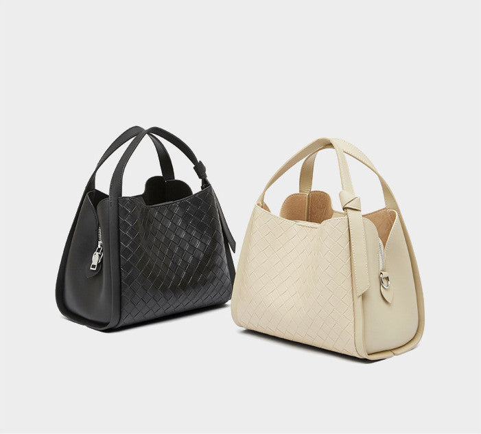 Stylish Woven Handbag with Adjustable & Detachable Straps - Perfect for Work, Travel & Everyday Use