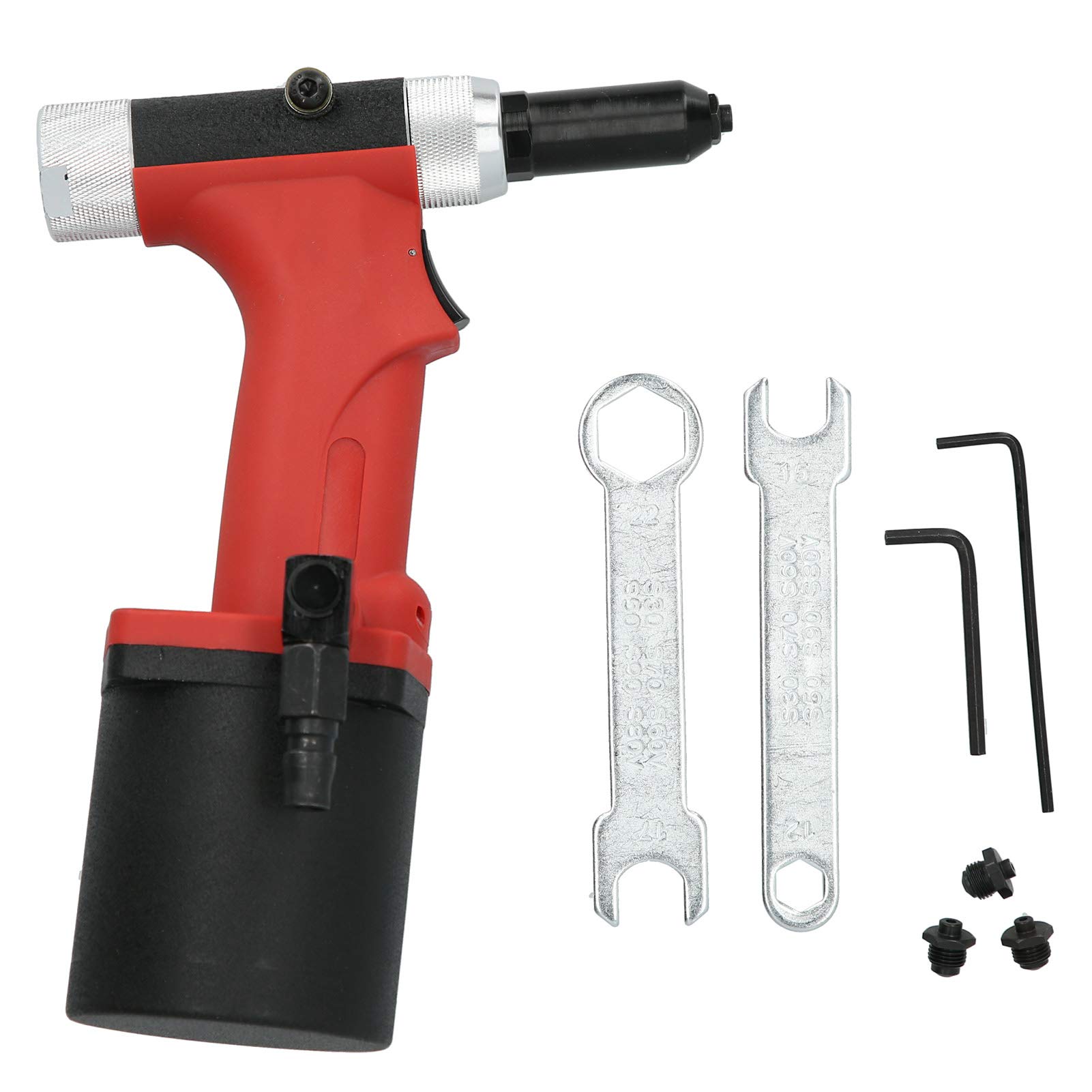 Pneumatic Riveting Gun Kit - Aluminum Alloy Manual Rivet Tool with S50 Rivet Gun for Aluminum, Iron & Stainless Steel | Perfect for Metal Fabrication, Automotive Repair & DIY Projects