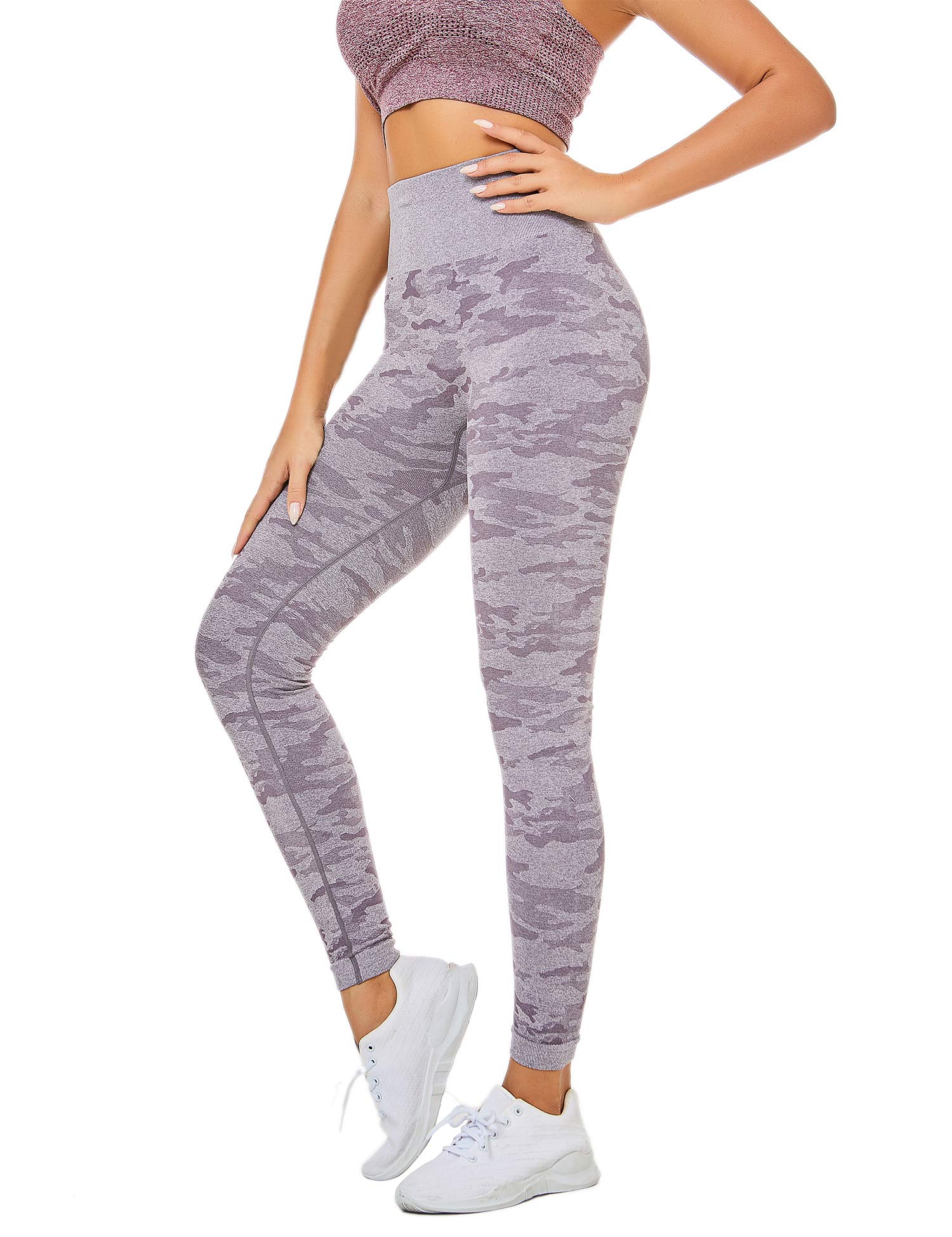 Toplook Women's High Waisted Yoga Pants - Seamless Workout Leggings for Gym, Running & Tummy Control - Comfortable Stretchy Activewear for Women - Perfect for Yoga, Pilates & Daily Wear
