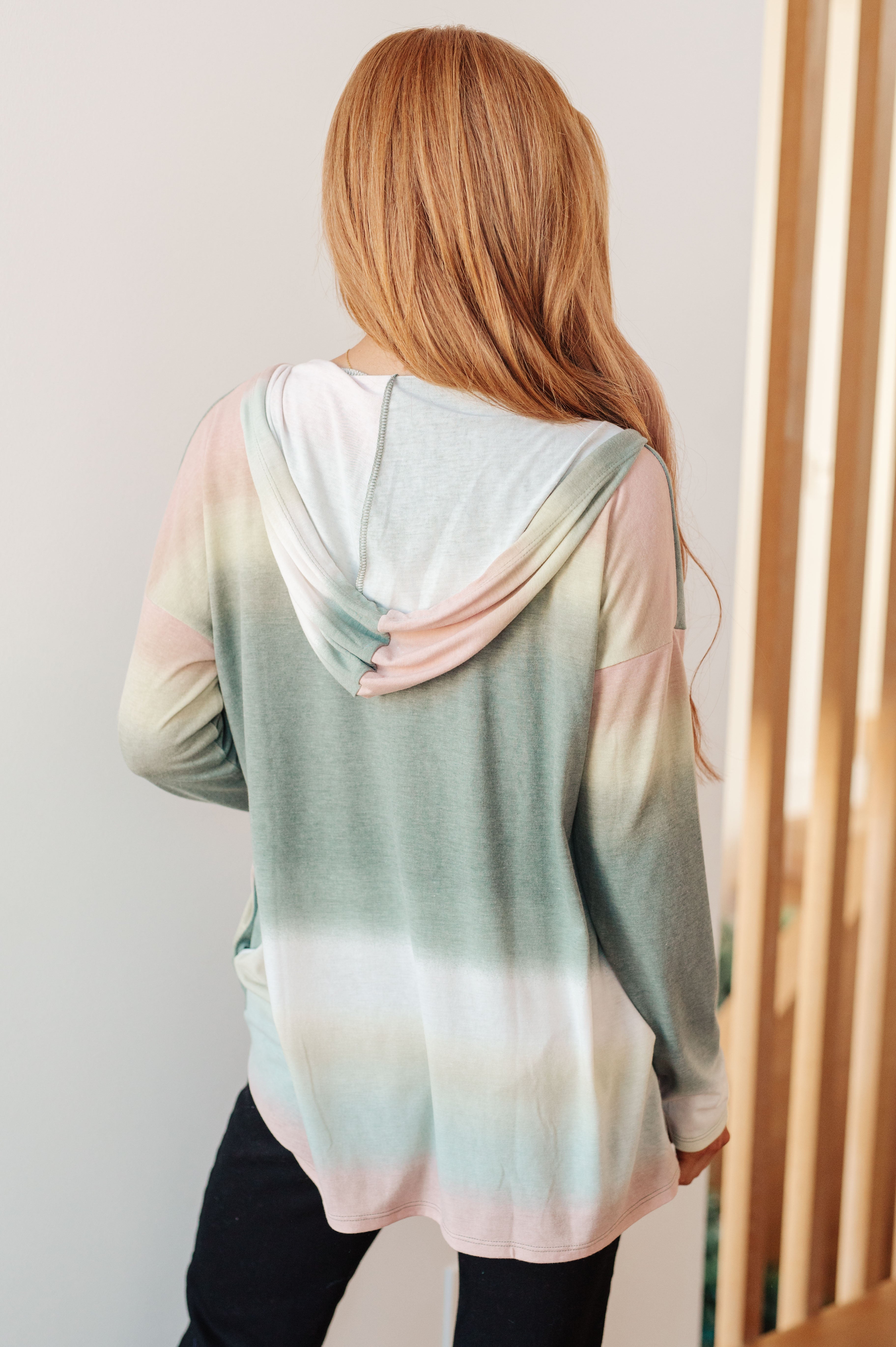 Hazy Horizon Ombre Hoodie for Women & Men - Trendy Gradient Pullover Sweatshirt for Casual Wear, Street Style & Loungewear