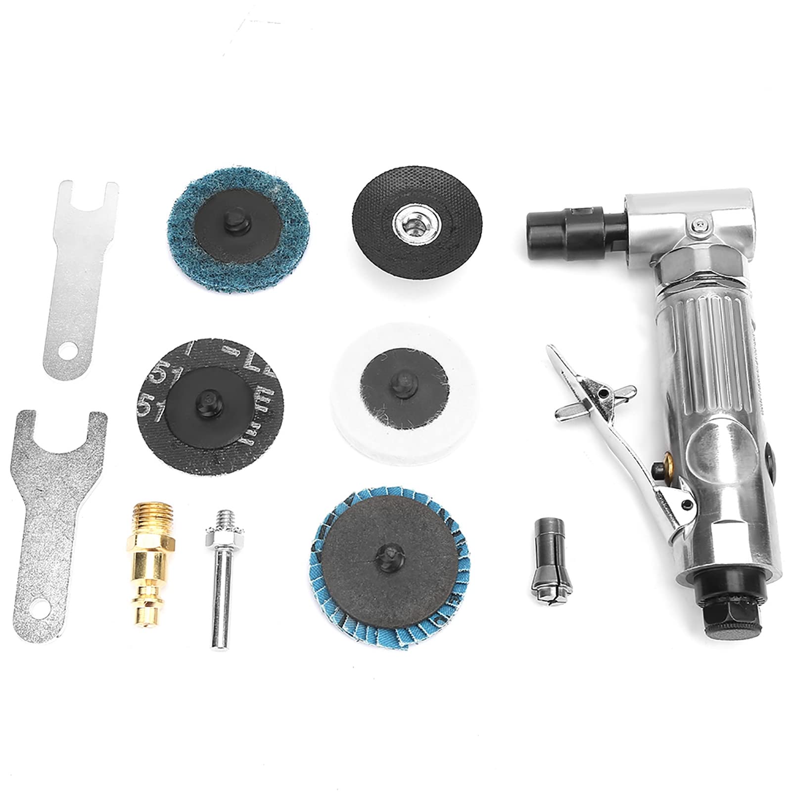 1/4-Inch BSP Right Angle Air Die Grinder Tool - 20000 RPM Pneumatic Grinding Machine with 2-Inch Disc for Metalworking, Wood Carving & Automotive Repair | Perfect for Grinding, Deburring & Shaping Metal, Wood & Plastic Surfaces