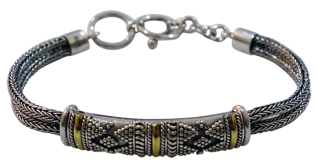 925 Sterling Silver Bracelet for Women & Men - Handmade Boho Fashion Jewelry - Perfect Gift for Anniversary, Wedding & Party (Ideal for Casual Wear, Date Night & Special Occasions)