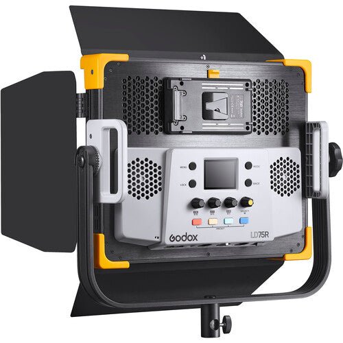 Godox LD75R 75W LED Video Light Panel - Dimmable Bi-Color 3200K-5600K with LCD Screen, CRI≥95 for Photography, YouTube, Studio, Live Streaming & Video Production