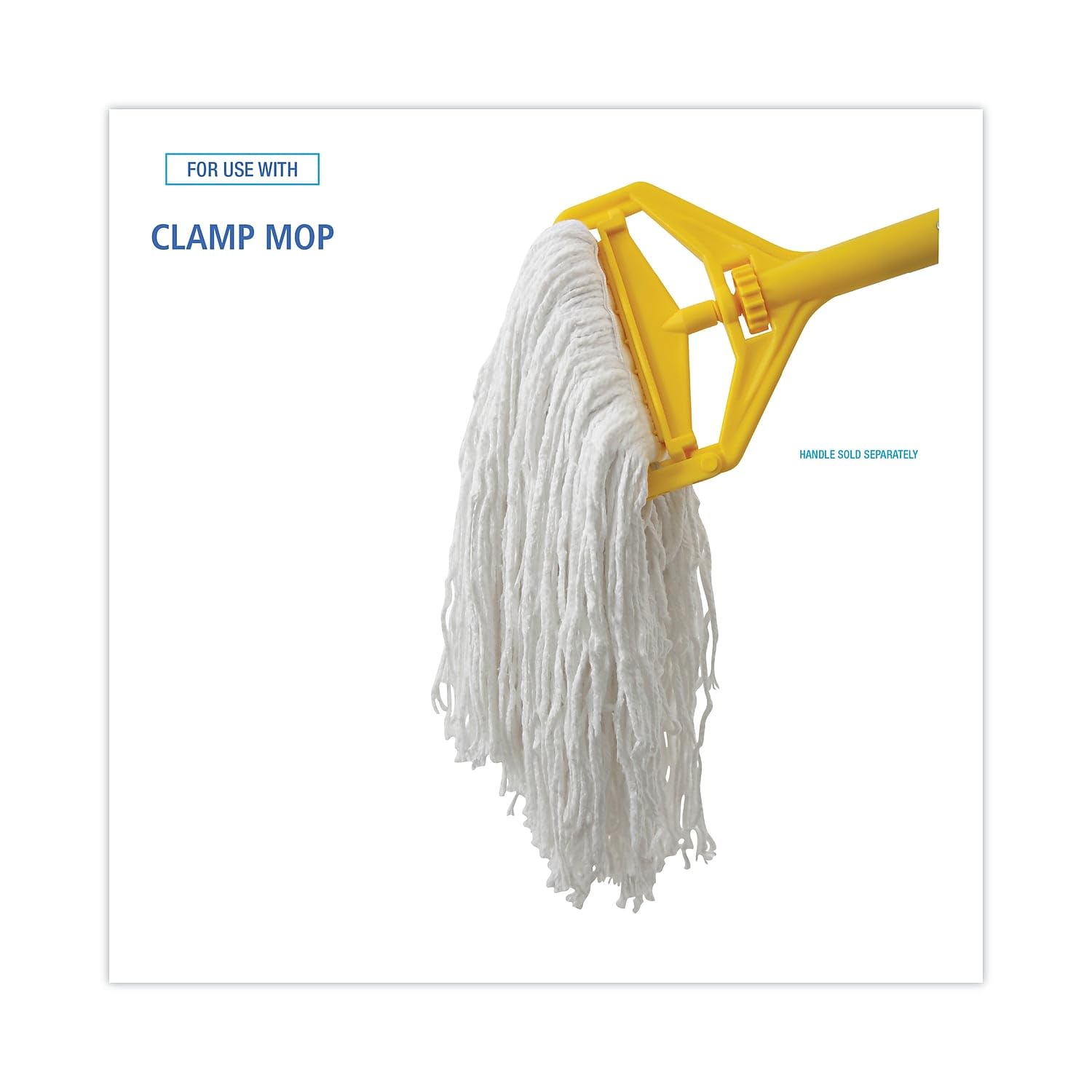 Boardwalk® Banded Rayon Cut-End Mop Heads BWK RM03024S - Heavy-Duty Cleaning for Floors, Garages & Workshops - Commercial & Home Use