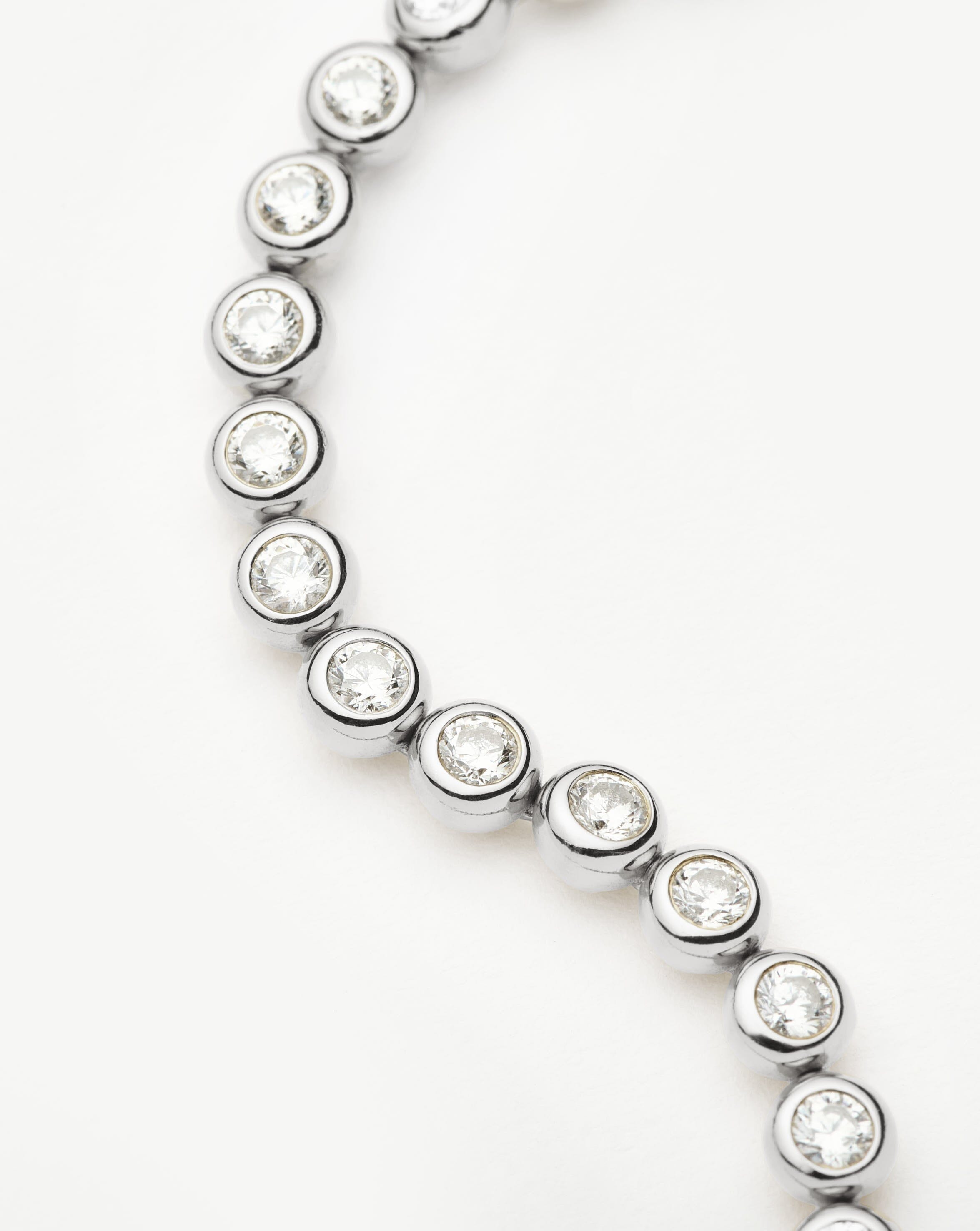 Elegant Sterling Silver Tennis Bracelet with Cubic Zirconia Stones | Perfect for Women's Everyday Wear, Special Occasions & Gift Giving