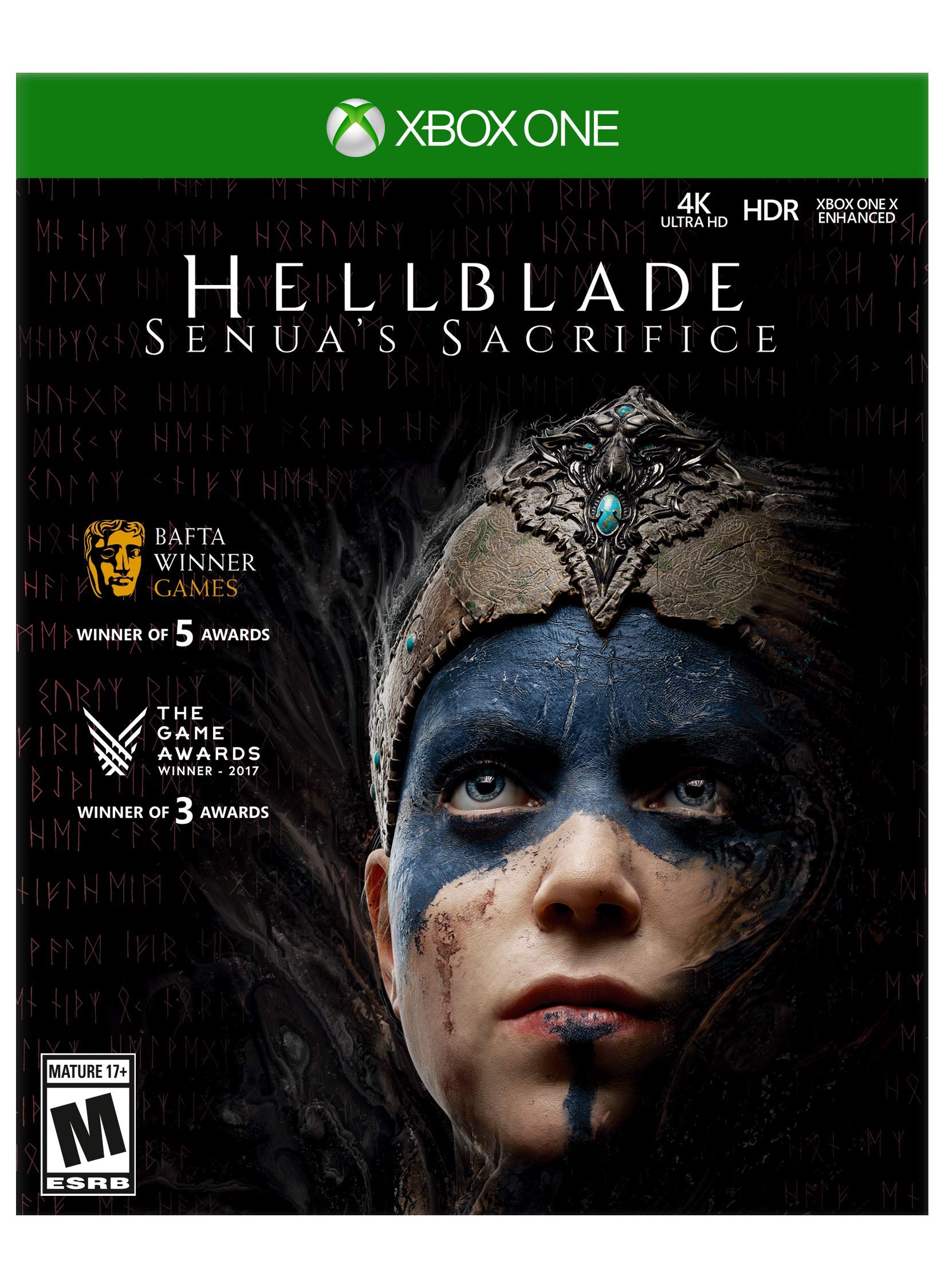 Hellblade: Senua's Sacrifice - Xbox One Game | Action-Adventure Psychological Thriller | Norse Mythology Inspired Story | Perfect for Dark Fantasy Fans & Horror Game Enthusiasts