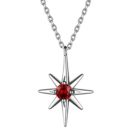 necklace-01. January (Created Garnet)