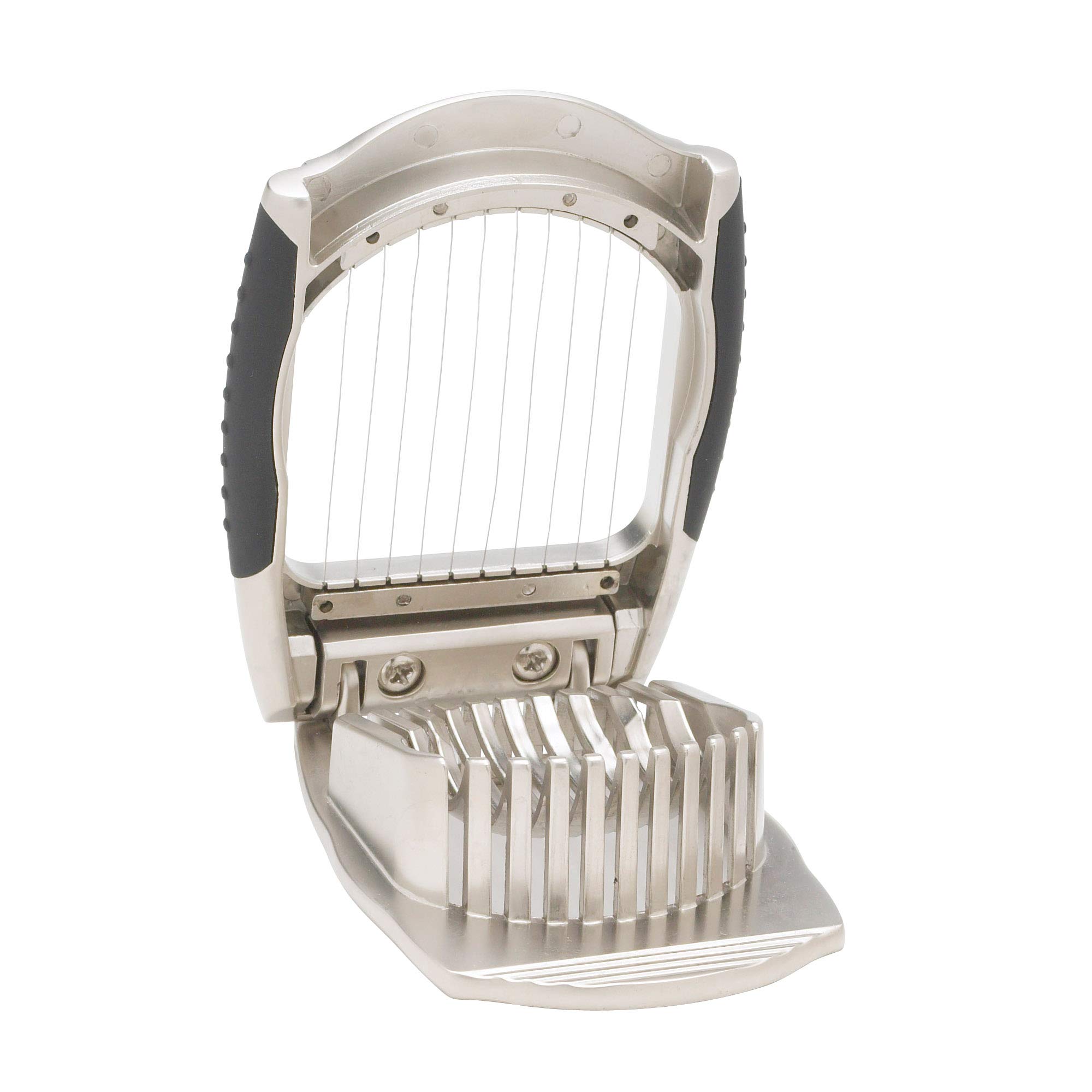 Premium Stainless Steel Mushroom & Egg Slicer - HIC Kitchen Deluxe Wire Cutter for Perfect Slices - Ideal for Salads, Sandwiches, and Meal Prep