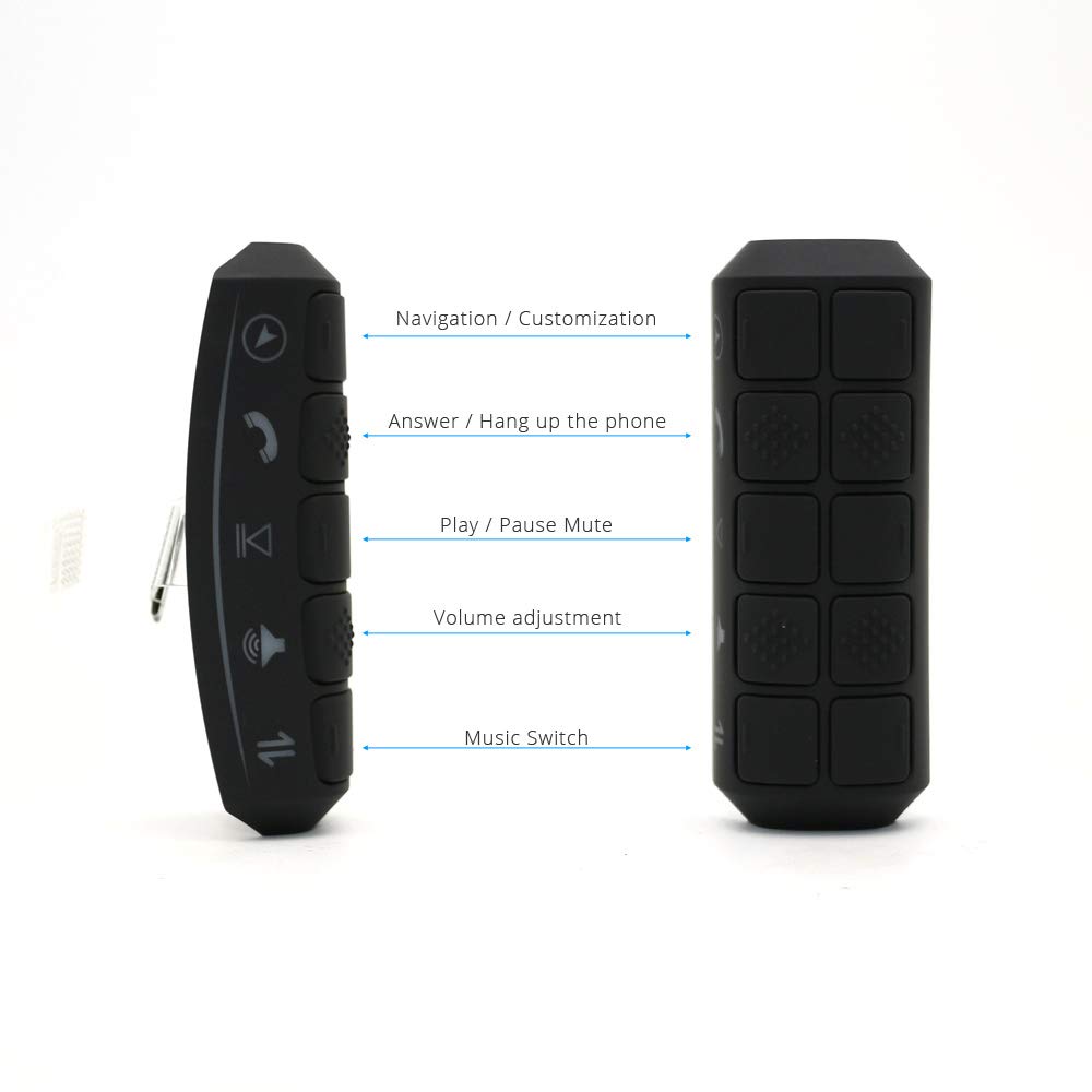 Universal Wireless Steering Wheel Control Buttons for Android GPS Navigation - Car DVD Remote Control for Easy Driving & Entertainment