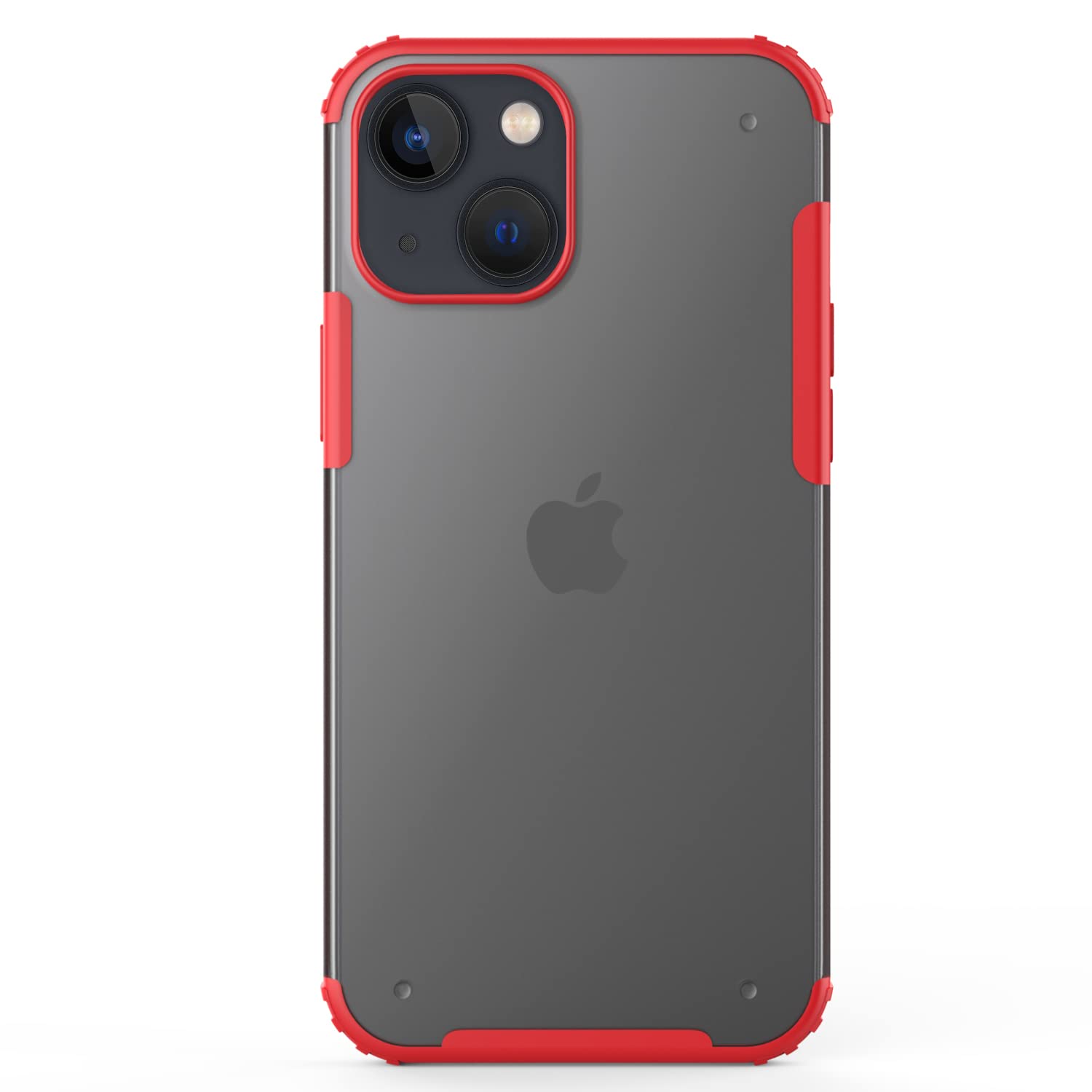 Ultra Thin Lightweight Shockproof Armor iPhone 13 Case | 6.1 Inch Hybrid Protective Cover with Scratch Resistant Design (Red) - Perfect for Everyday Use, Travel & Outdoor Activities