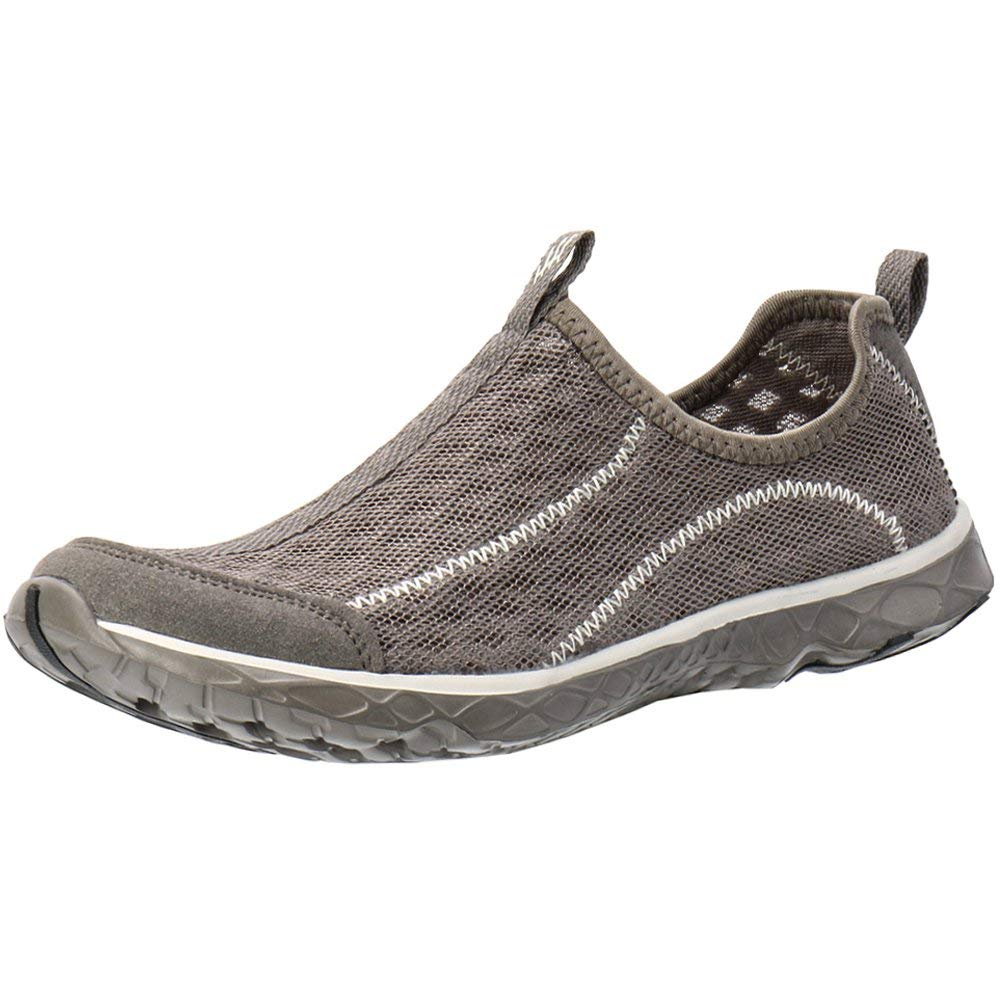 ALEADER Men's Breathable Mesh Slip-On Water Shoes for Swimming, Beach, Boating & Outdoor Activities | Quick-Dry Lightweight Aqua Shoes