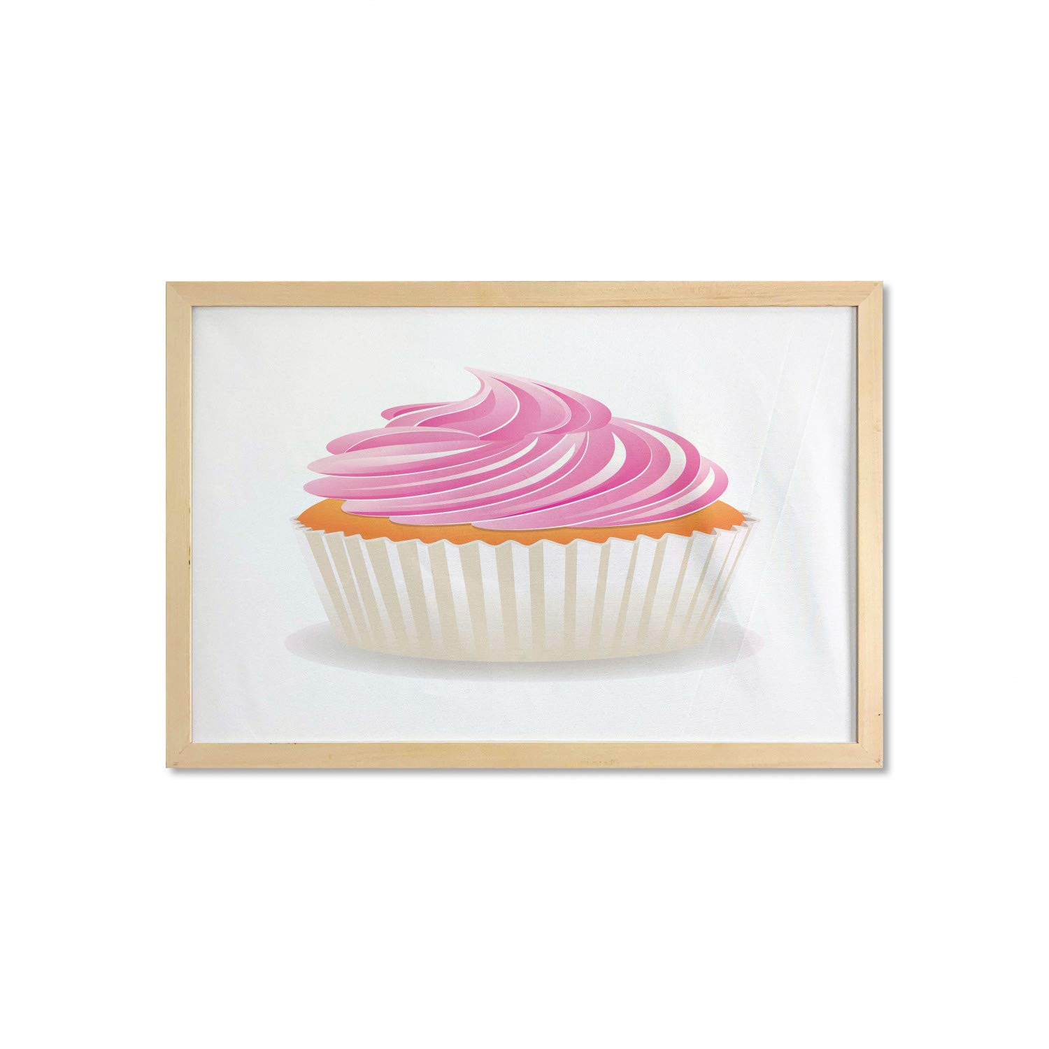 Ambesonne Pink Cupcake Wall Art - 35