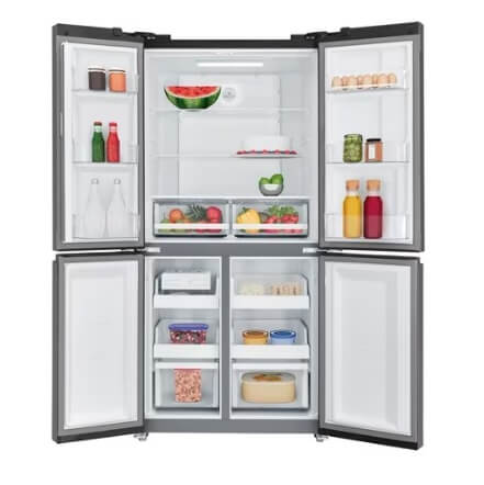 Electrolux EQE4900A B 496L UltimateTaste 700 French Door Refrigerator - Energy Efficient Stainless Steel Smart Fridge for Modern Kitchens & Large Families