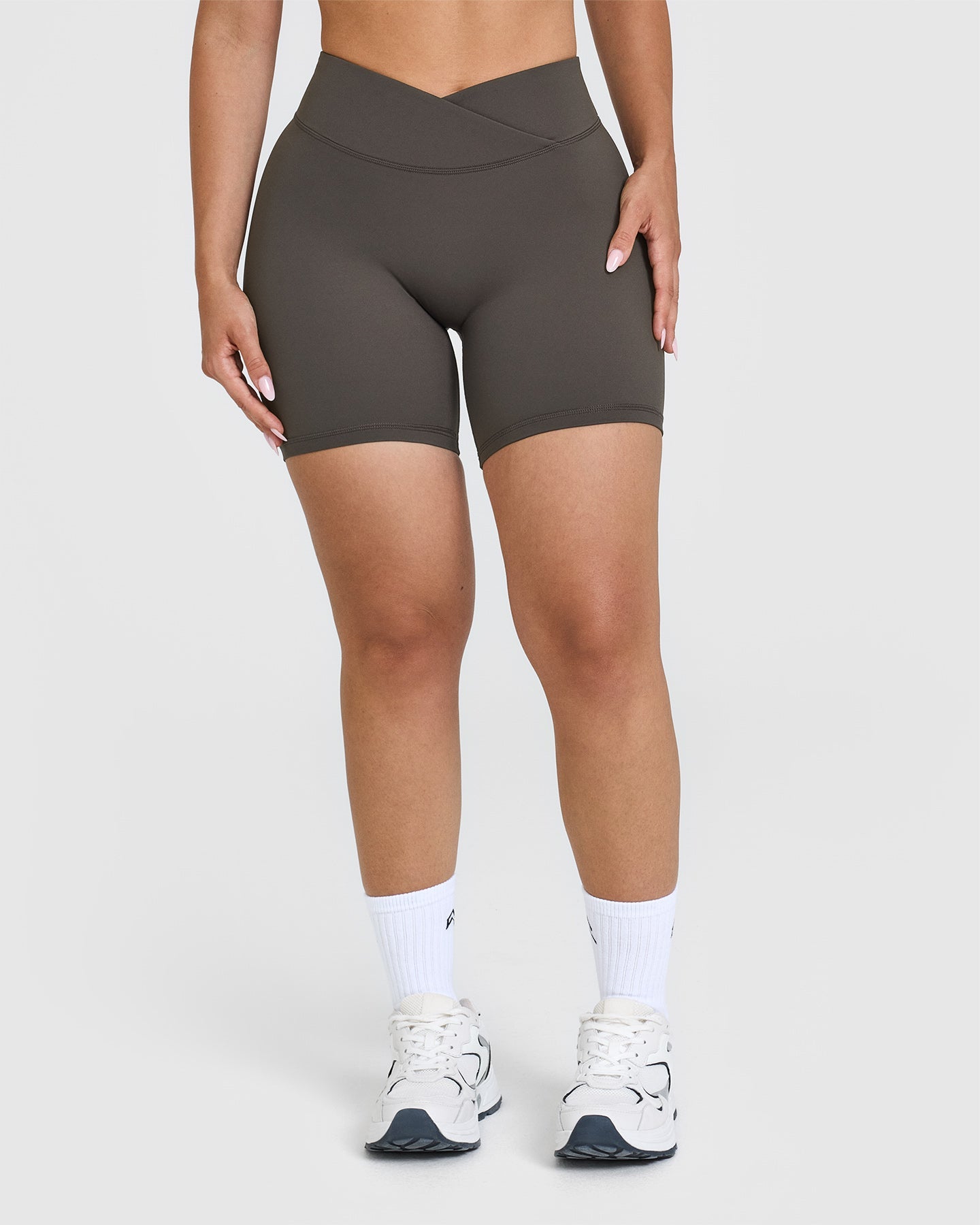 Unified Wrap Shorts 6 | Deep Taupe | Comfortable Yoga Shorts for Women | Perfect for Yoga, Pilates & Lounge Wear