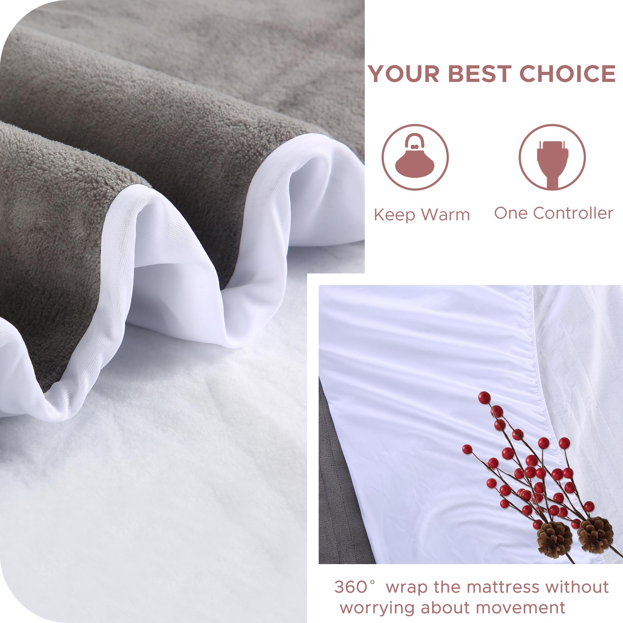 Electric Heated Mattress Pad Full Size 54