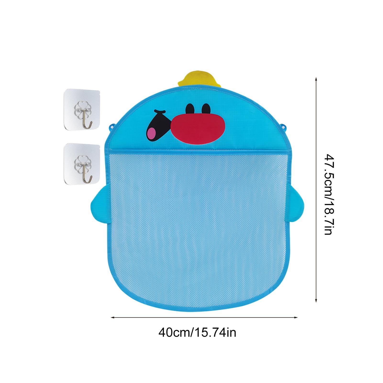 Bathtub Toy Storage Net Organizer - Waterproof Bath Toy Bag & Holder for Kids, Babies, Shampoo & Bath Accessories - Perfect for Bathtub, Shower & Poolside Use