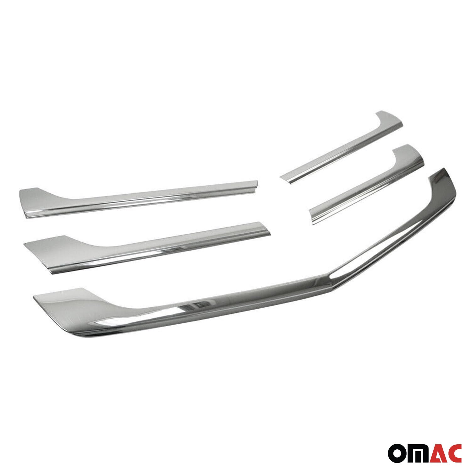OMAC Front Bumper Grill Trim Molding Kit for Mercedes Sprinter W906 (2014-2018) - 5-Piece Steel Replacement Set - Perfect for Off-Road Protection & Custom Styling